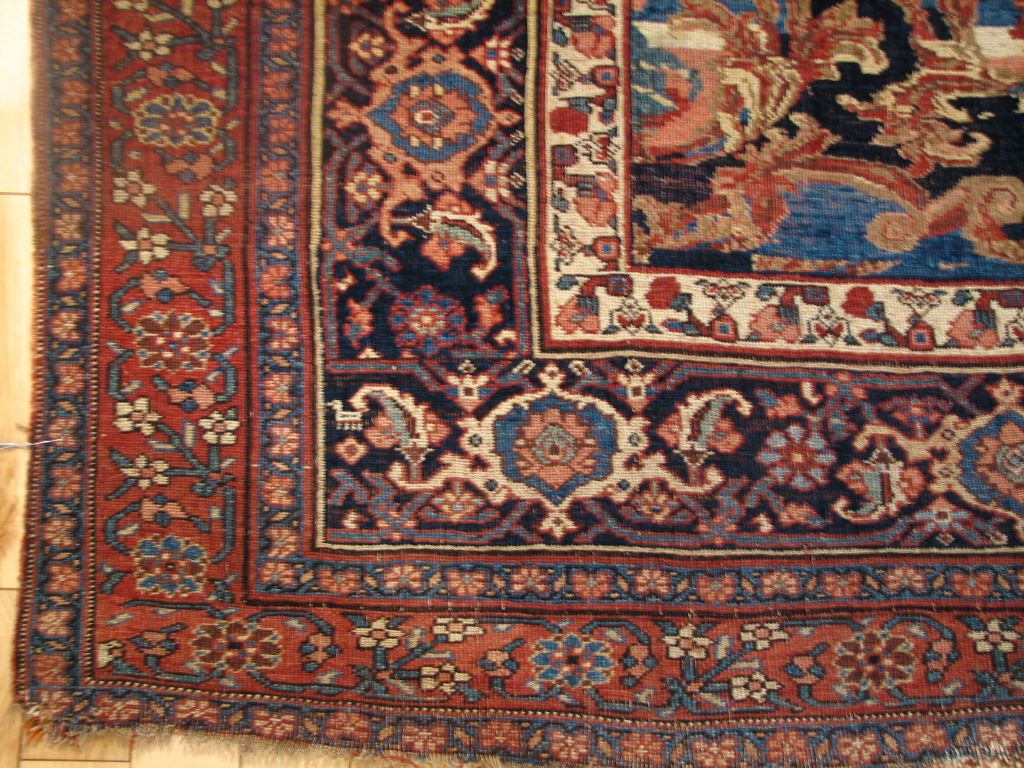 Antique Gol Farang Bijar Handwoven Traditional Persian Rug - JF3246 - Perfect for Living Room, Bedroom & Home Decor