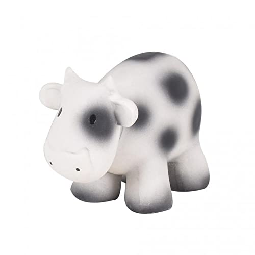 Meiya & Alvin Tikiri Baby Cow Rattle Toy - Soft Animal Shaker for Newborns & Infants - Perfect for Sensory Play, Teething Relief & Early Learning Development | Great Gift for Baby Showers & Nursery Playtime