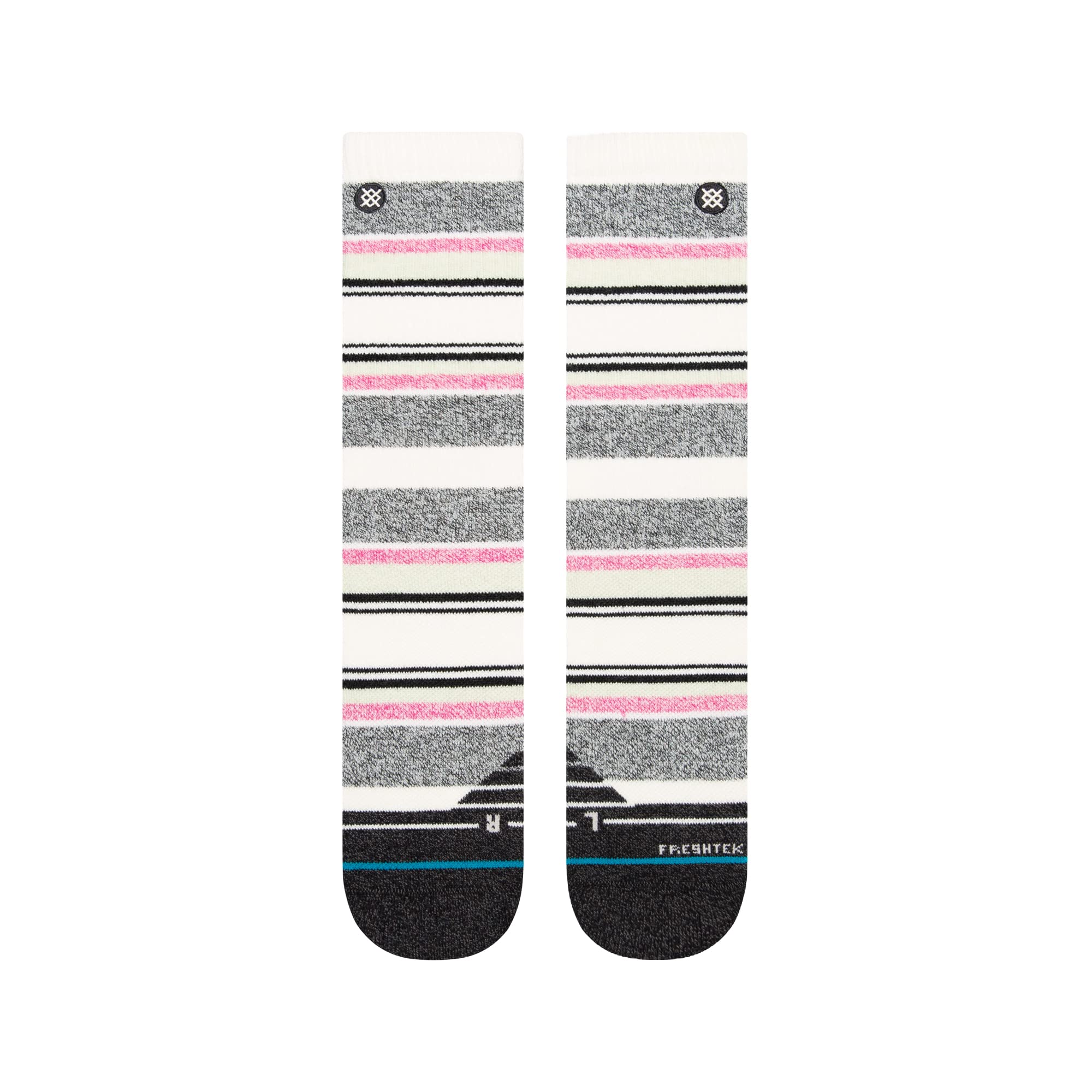 Stance Pack It Up Crew Socks for Men & Women - 3 Pairs Black Athletic Socks for Running, Hiking & Everyday Wear - Comfortable & Durable Performance Socks