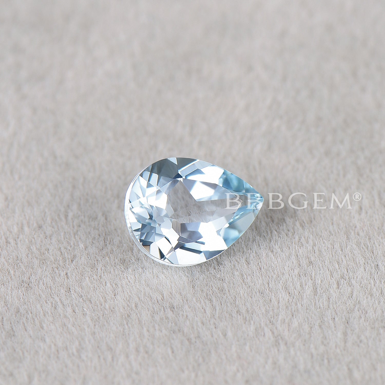 Natural Pear Cut Aquamarine Gemstone - Wholesale Faceted Calibrated Loose Stones for Jewelry Making, Engagement Rings & Custom Designs