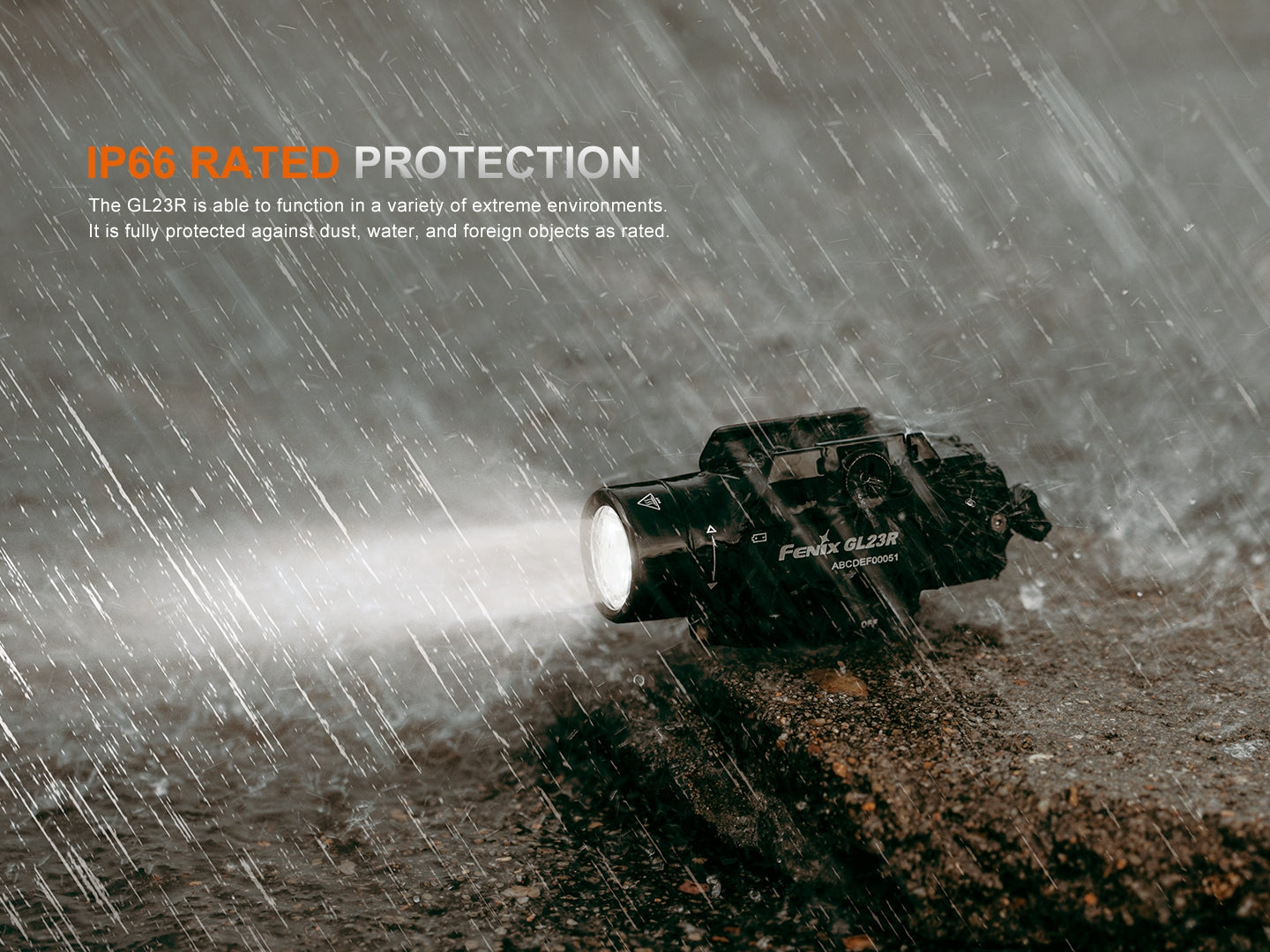 Fenix GL23R Tactical Green Laser Flashlight - High-Power 532nm Beam for Hunting, Airsoft & Outdoor Adventures