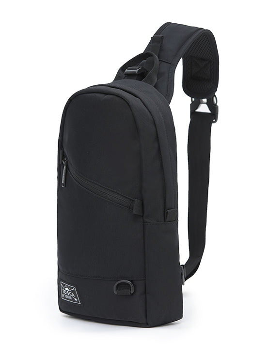 Tosca TCA942 Sling Bag for Men & Women - Lightweight Crossbody Shoulder Bag with Adjustable Strap - Perfect for Travel, Gym, and Everyday Use - Black