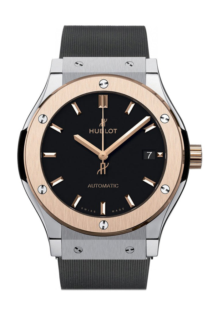 Hublot Classic Fusion Black Dial Men's Watch 45mm - Black Rubber Strap 511.NO.1181.RX | Luxury Swiss Timepiece for Business, Formal & Special Occasions