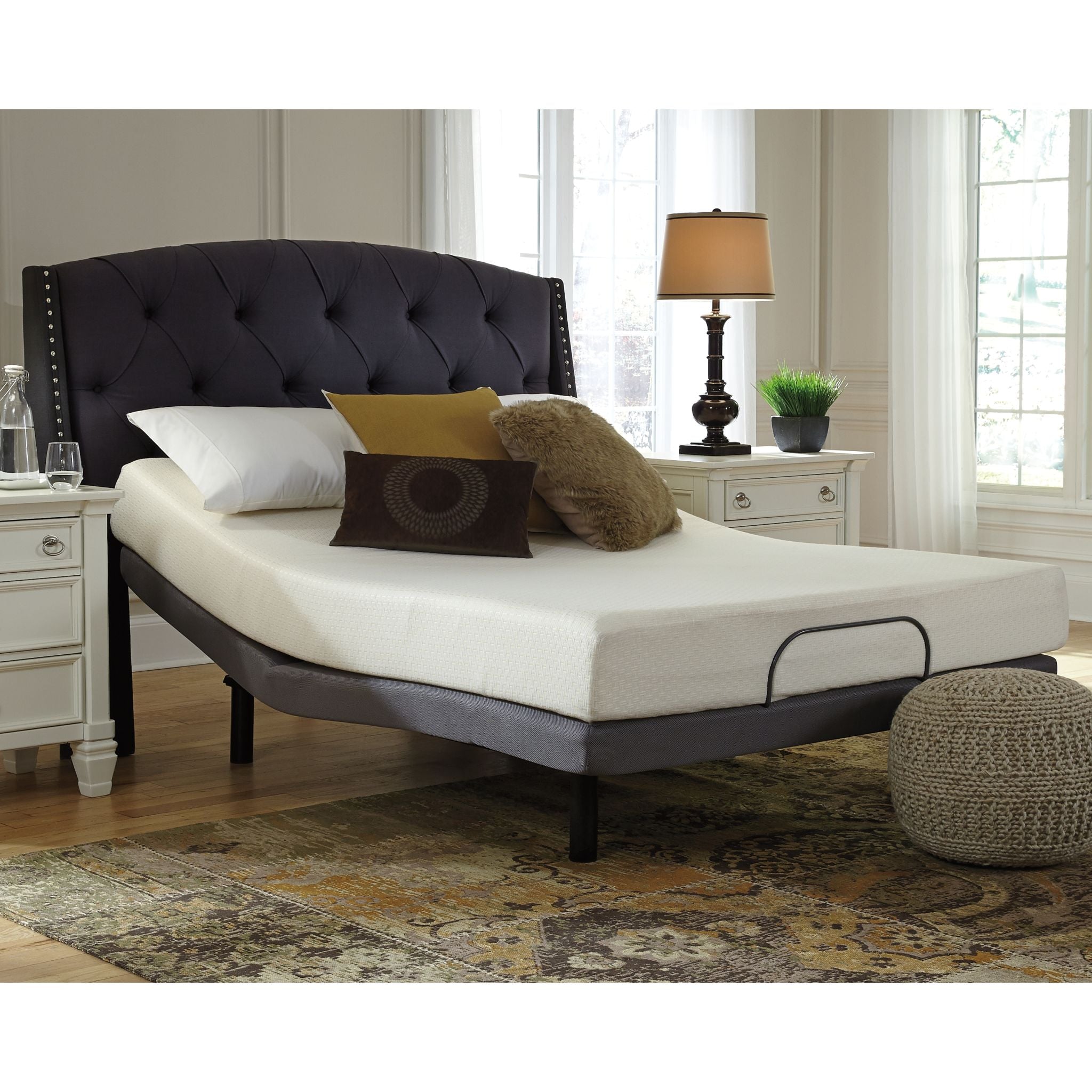 Ashley Sleep Chime 8 Inch Memory Foam Mattress in a Box - Queen Size, Pressure Relief & Cooling Gel for Back Pain - Perfect for Guest Rooms, Dorms & Small Spaces