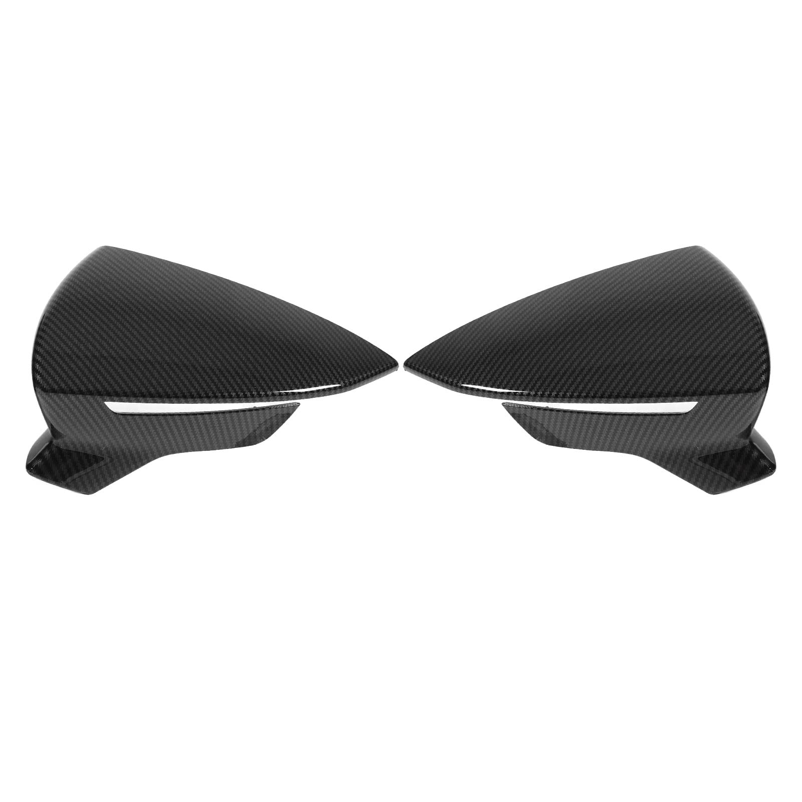 Aramox Carbon Fiber Rearview Mirror Covers - Left & Right Side Mirror Protector Replacement for SEAT Leon Mk3, Ibiza Mk5, Arona KJ7 - Enhance Style & Protection for Daily Driving & Car Shows