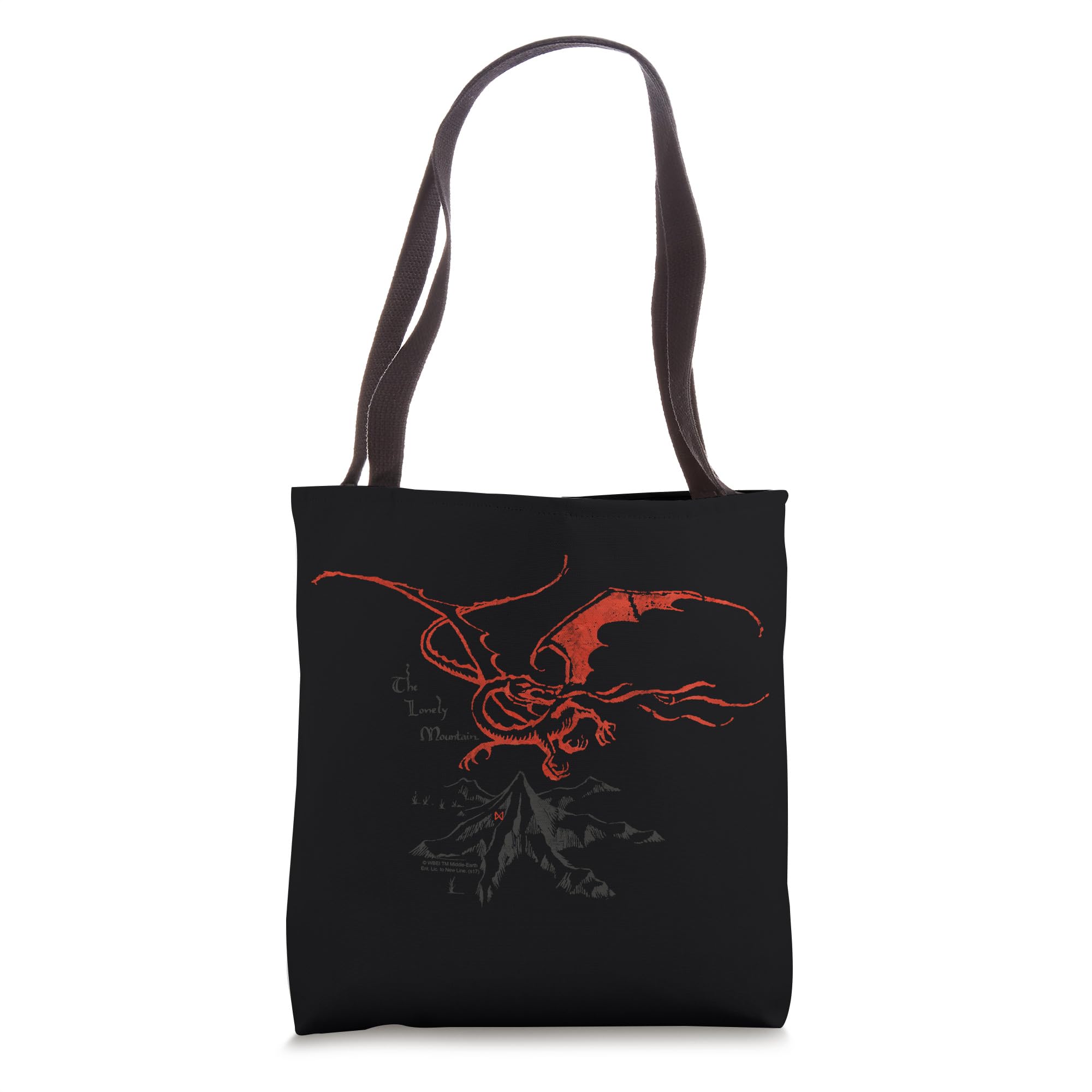 The Hobbit Smaug Tote Bag - Lord of The Rings Inspired Canvas Shopper Bag for Book Lovers & Fantasy Fans - Perfect for Bookstore Trips, Comic Con & Daily Use