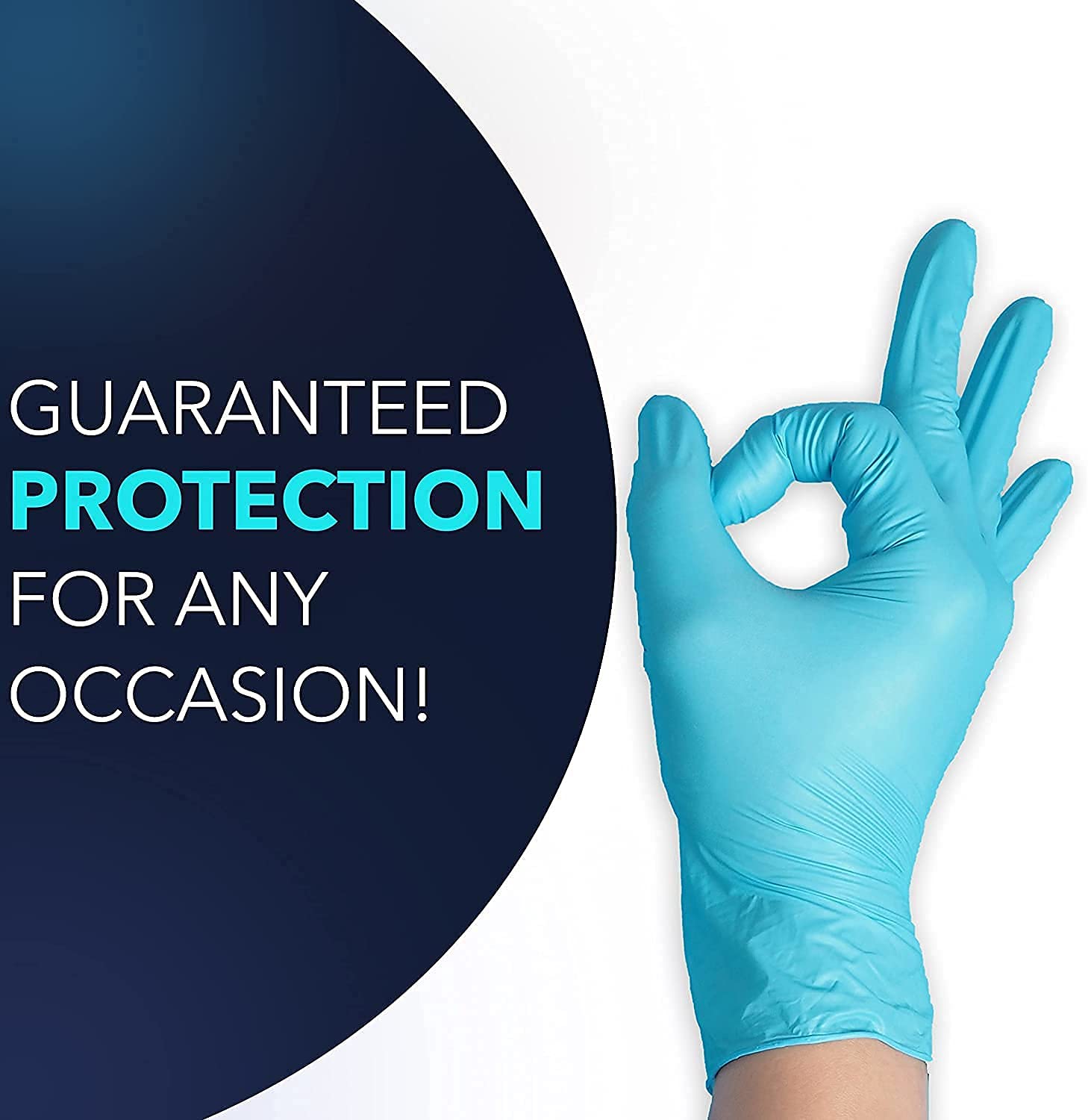 Style Setter Powder-Free Nitrile Disposable Exam Gloves - 300 Count, Latex-Free Medical Gloves for Healthcare, Food Handling & Cleaning - FDA Approved, Comfortable & Durable Protective Gloves