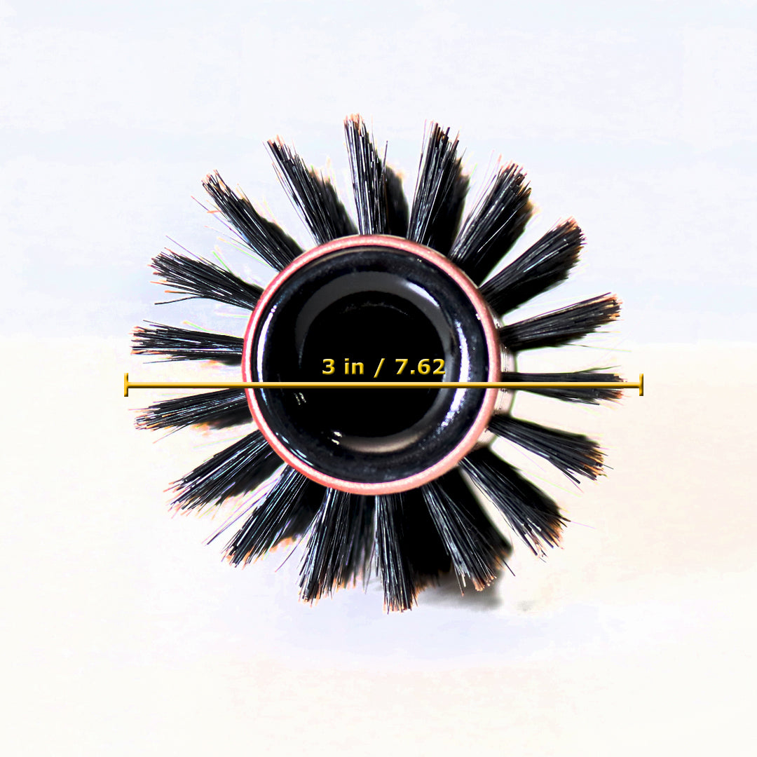 Phillips Brush 3 Tourmaline Monster Vent Round Hair Brush with Boar & Ionic Nylon Bristles (LUXE TMV4) - Perfect for Salon Styling, Detangling & Smoothing at Home