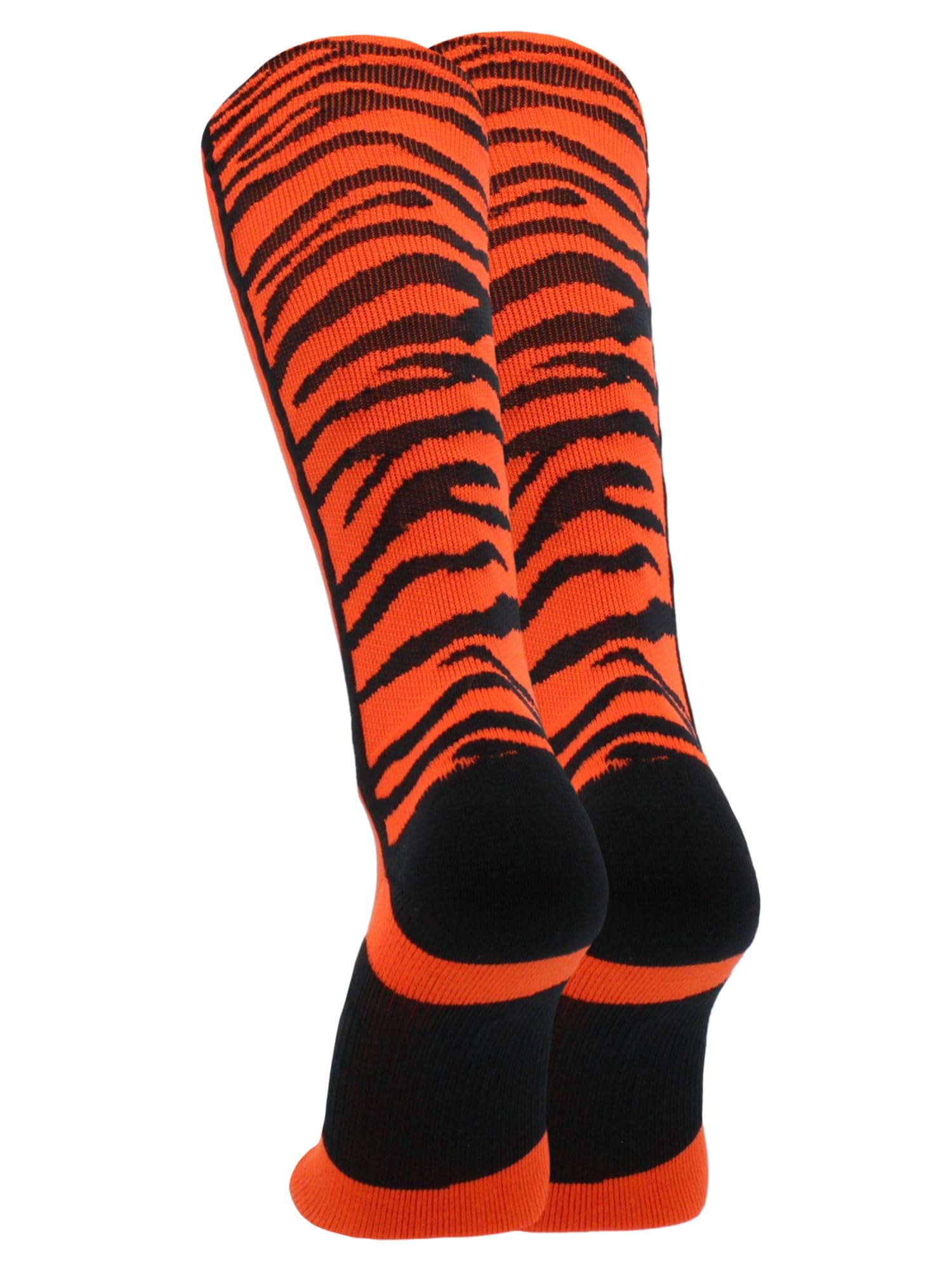 MadSportsStuff Crazy Socks - Safari Tiger Stripes Athletic Socks for Baseball, Softball Players - Unisex Design for Men, Women, Youth & Kids - Over-the-Calf Comfort Socks - Perfect for Sports, Gifts & Casual Wear