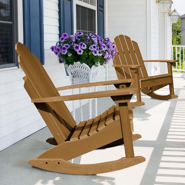 Premium Outdoor Classic Westport Adirondack Rocking Chair - All-Weather Resistant, Comfortable Patio & Garden Rocking Chair for Porch, Deck, Backyard Relaxation