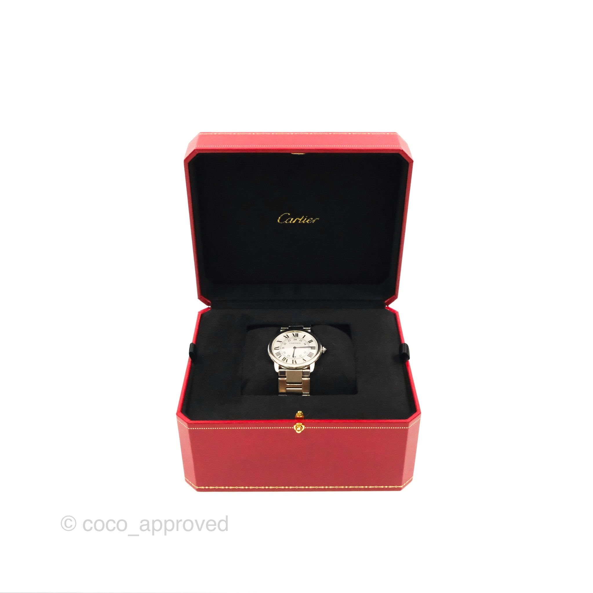 Cartier Ronde Solo De Cartier 36mm Stainless Steel Watch - Luxury Dress Watch for Men & Women | Perfect for Formal Events, Business Meetings & Special Occasions