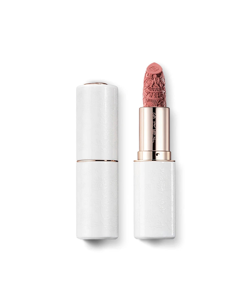 Blooming Rouge Porcelain Lipstick - Long Lasting Matte Lipstick with Hydrating Formula, Vegan & Cruelty-Free - Perfect for Everyday Wear, Date Night & Special Occasions
