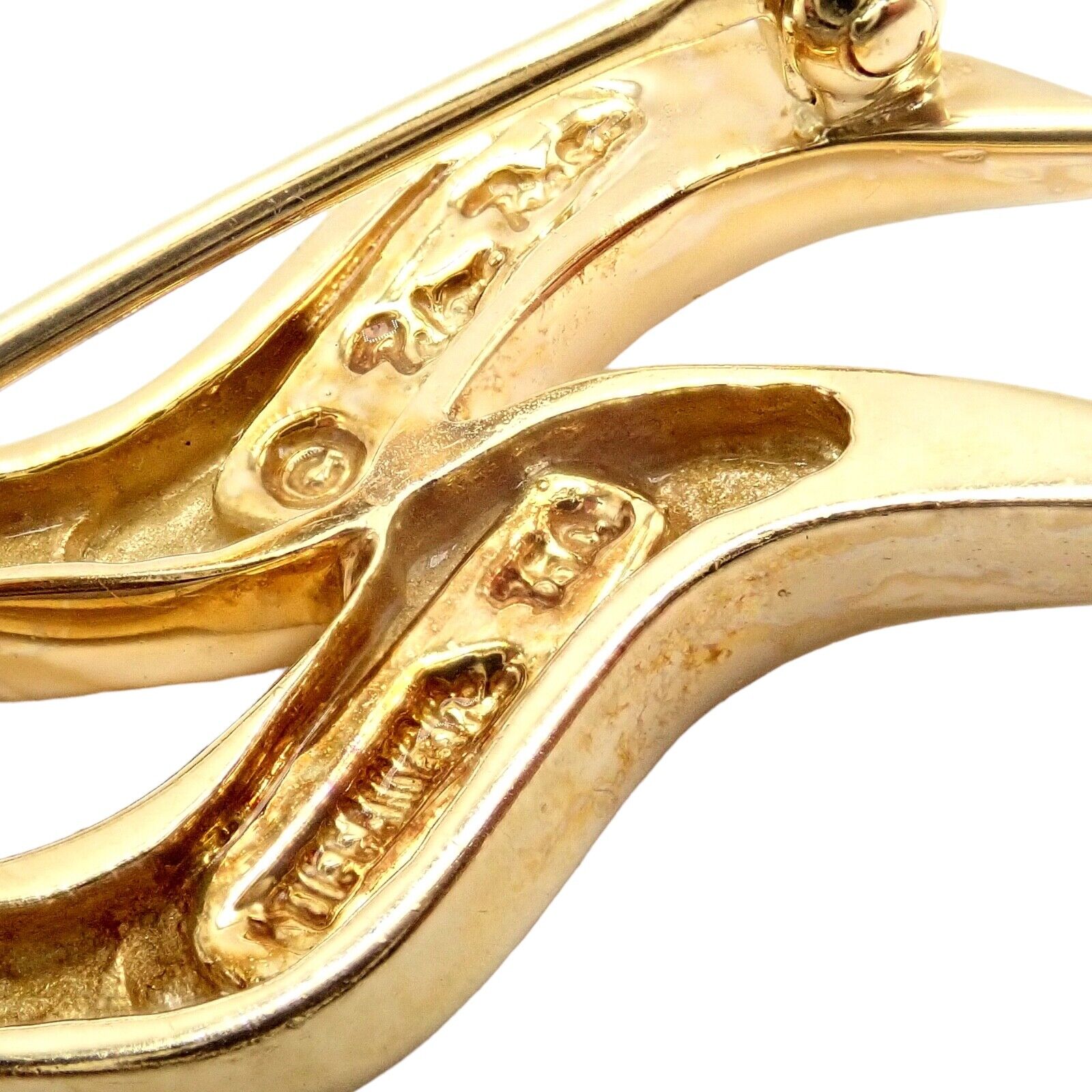 Authentic Tiffany & Co 18k Yellow Gold Picasso Zodiac Aquarius Brooch Pin - Elegant Jewelry Gift for Women, Perfect for Special Occasions & Collectors