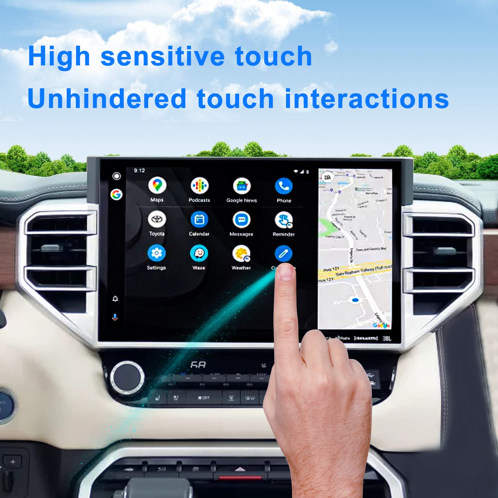 Premium Matte Screen Protector for 2022-2025 Toyota Tundra & 2023-2025 Toyota Sequoia 14