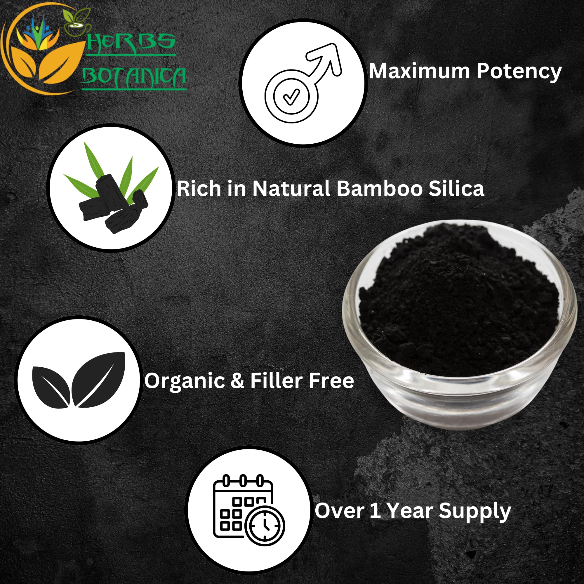 100% Pure Food Grade Bamboo Activated Charcoal Powder (2 oz) - Natural Detox for Baking, Soap Making, DIY Skincare, Face Masks & More | Perfect for Homemade Beauty Products, Teeth Whitening & Water Filtration