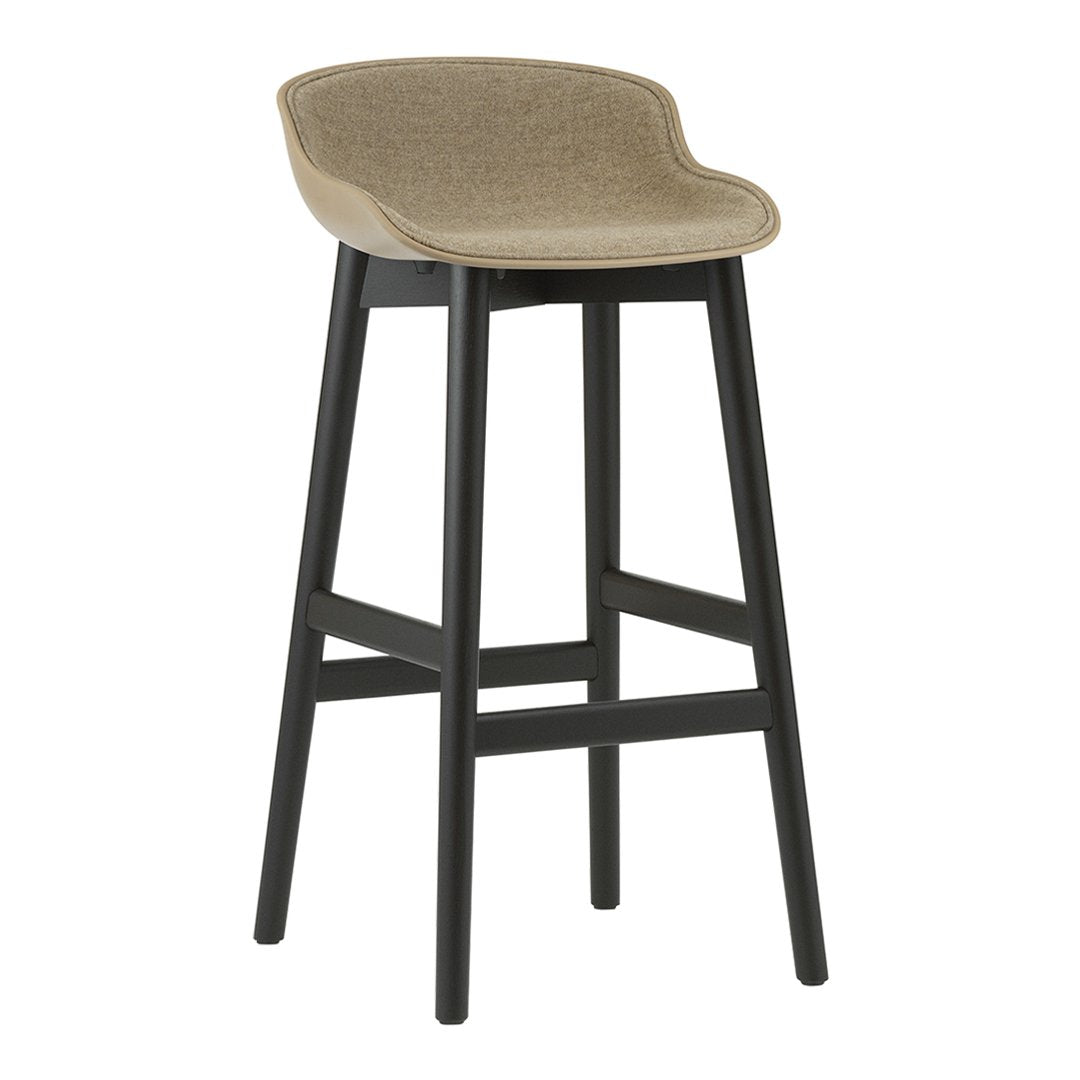 Premium Hyg Bar Stool with Comfortable Front Upholstery & Sturdy Wood Base - Perfect for Home Bars, Kitchen Islands & Modern Dining Areas