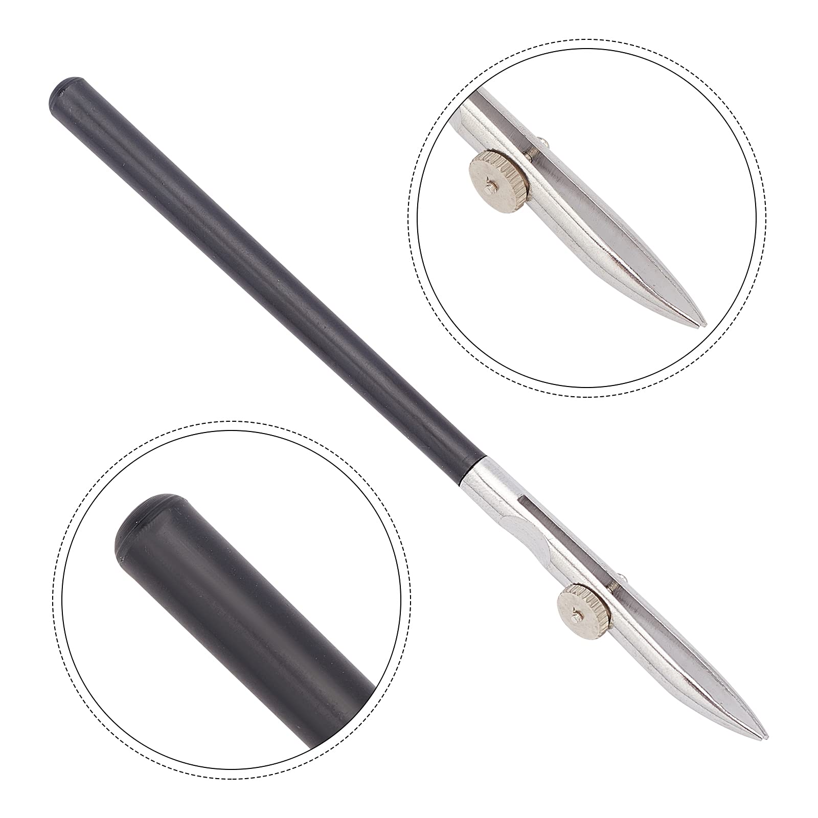GORGECRAFT 6PCS Fine Line Art Ruling Pens - Adjustable Drawing Pen with Masking Fluid & Glue Residue Eraser for Artists - Perfect for Watercolor Painting, Calligraphy & Art Mounting
