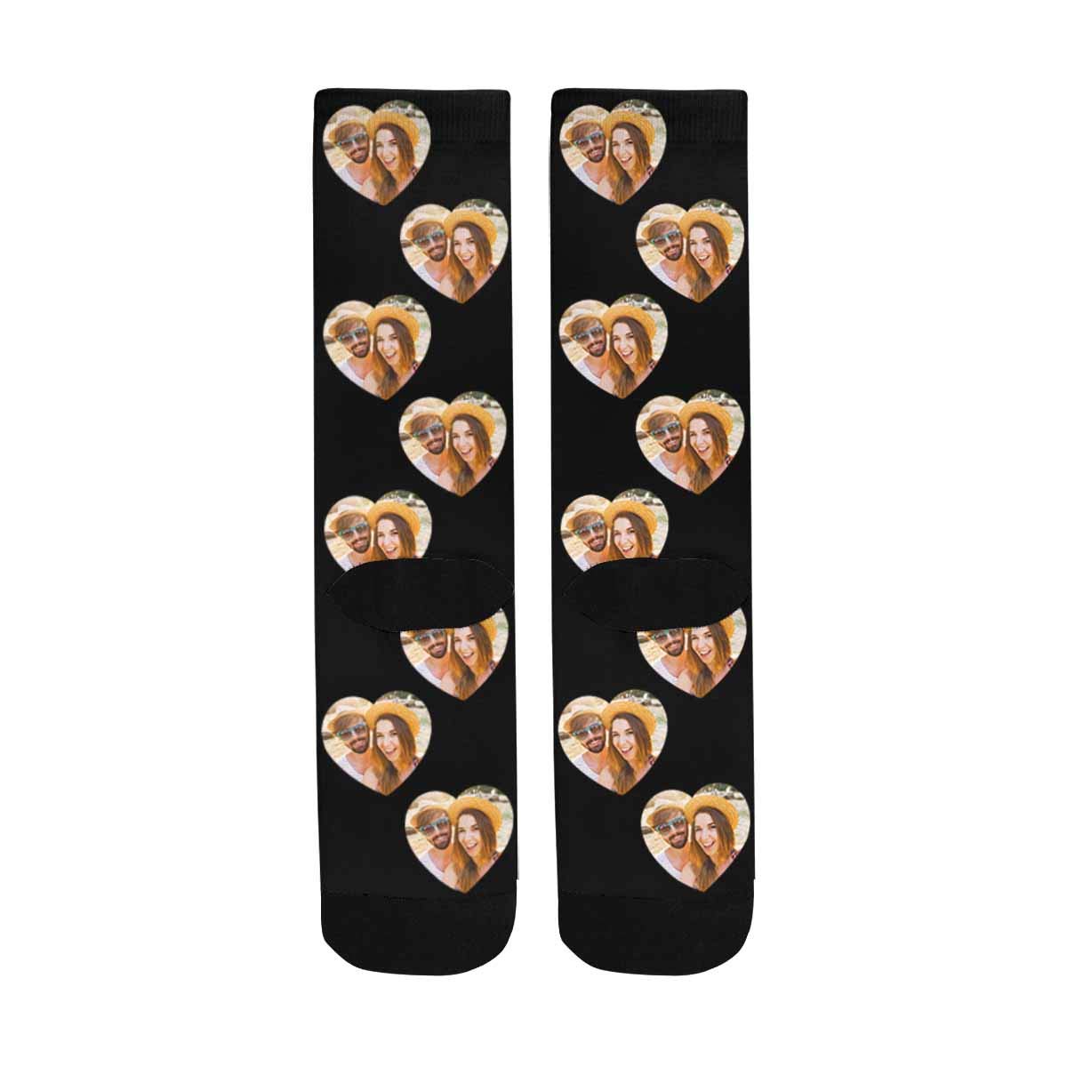 MyPupSocks Custom Photo Socks - Personalized Heart Shaped Picture Socks for Men & Women | Great Gift for Pet Lovers, Couples & Family