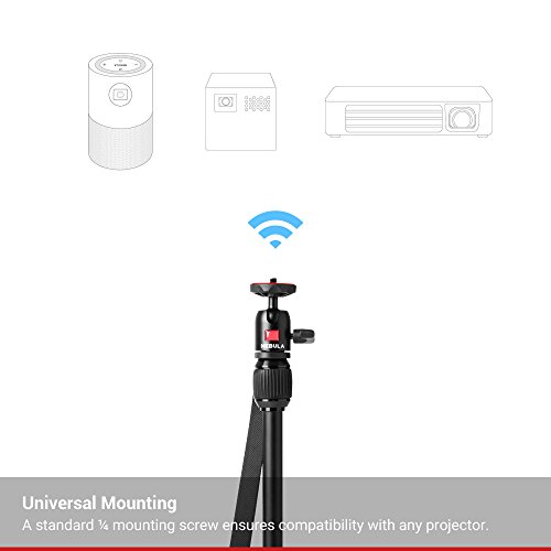 Nebula Adjustable Aluminum Alloy Tripod Stand - Compact & Portable Projector Stand with Universal Mount & Swivel Ball Head - Compatible with Capsule 3, Capsule 3 Laser, Capsule Air - Perfect for Home Theater, Outdoor Movie Nights & Office Presentations