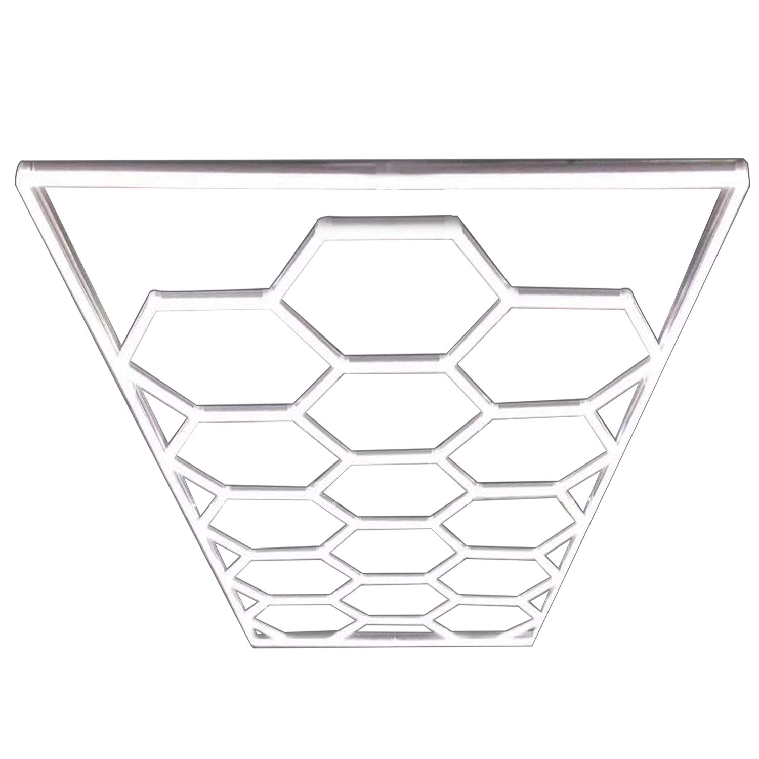 GOSLARLIT Hexagon LED Garage Lights - 15 Pack, IP54 Waterproof, 100-240V AC, 2-Year Warranty (15.88 ft) - Perfect for Home Gym, Workshop & Garage Ceiling Lighting
