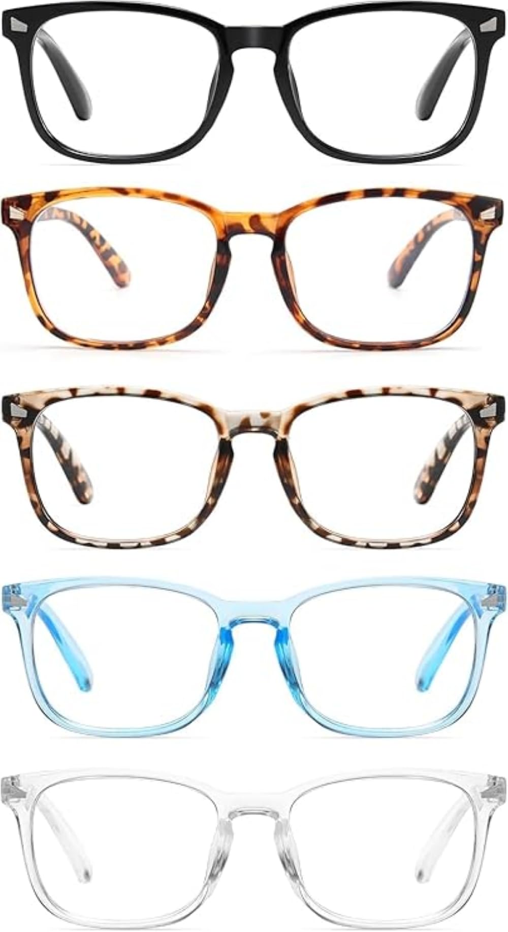 CCVOO Blue Light Blocking Reading Glasses for Women & Men - Anti-Glare Computer Eyeglasses with UV Protection - Perfect for Office Work, Screen Time & Digital Eye Strain Relief