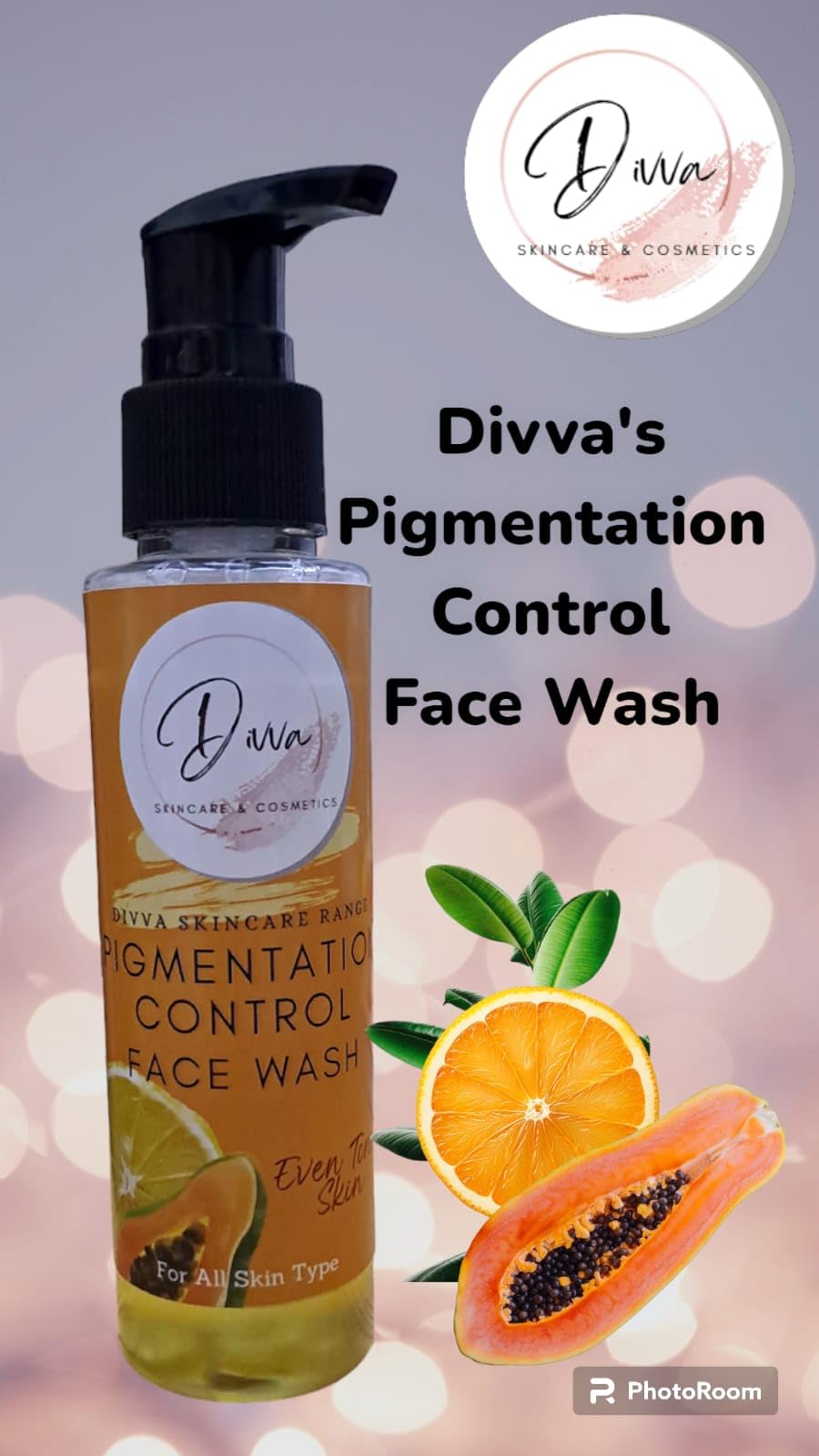 Divva Pigmentation Control Face Wash for Acne & Pimples - Reduces Dark Spots & Even Skin Tone (100ml) | Gentle Daily Cleanser for Oily & Combination Skin | Perfect for Morning & Night Skincare Routine