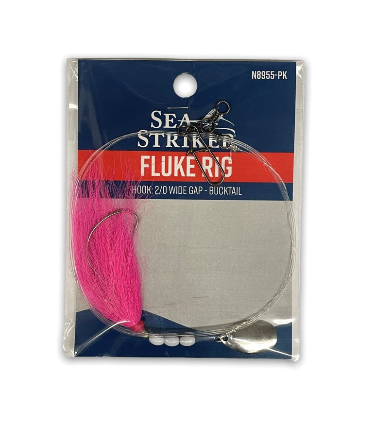 3 Way Snap Fluke Rig - Saltwater Fishing Lure for Striped Bass, Fluke, and Flounder - Ideal for Inshore and Offshore Fishing Trips