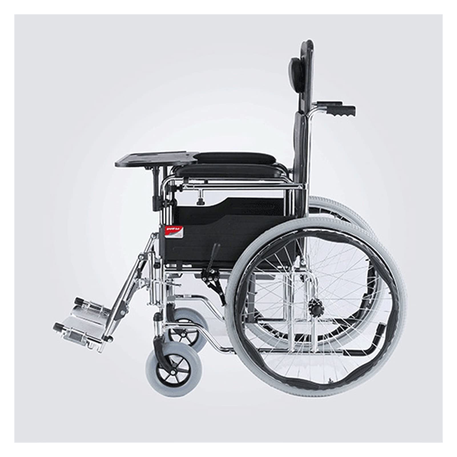 Adjustable Wheeled Shower Chair with Armrests & Footrests - Mobile Toilet Chair for Elderly & Disabled - Supports 220lbs (100kg) - Ideal for Bathroom Safety & Post-Surgery Mobility