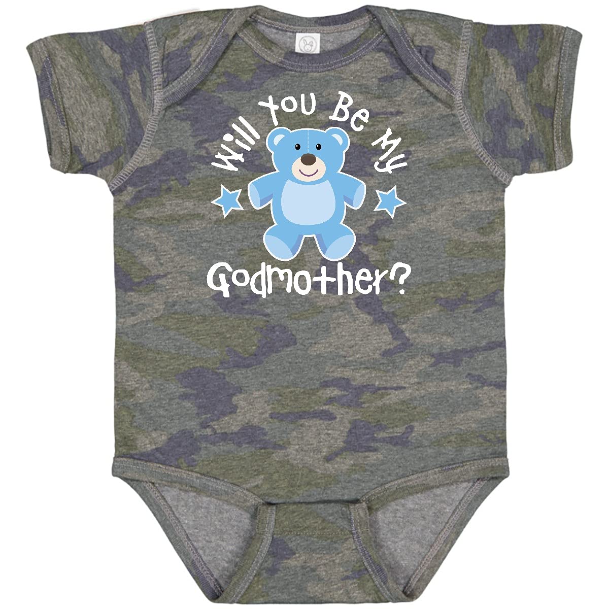 Inktastic Godmother Proposal Baby Boy Bodysuit - Cute Outfit for Baby Showers, Christenings & Family Photos