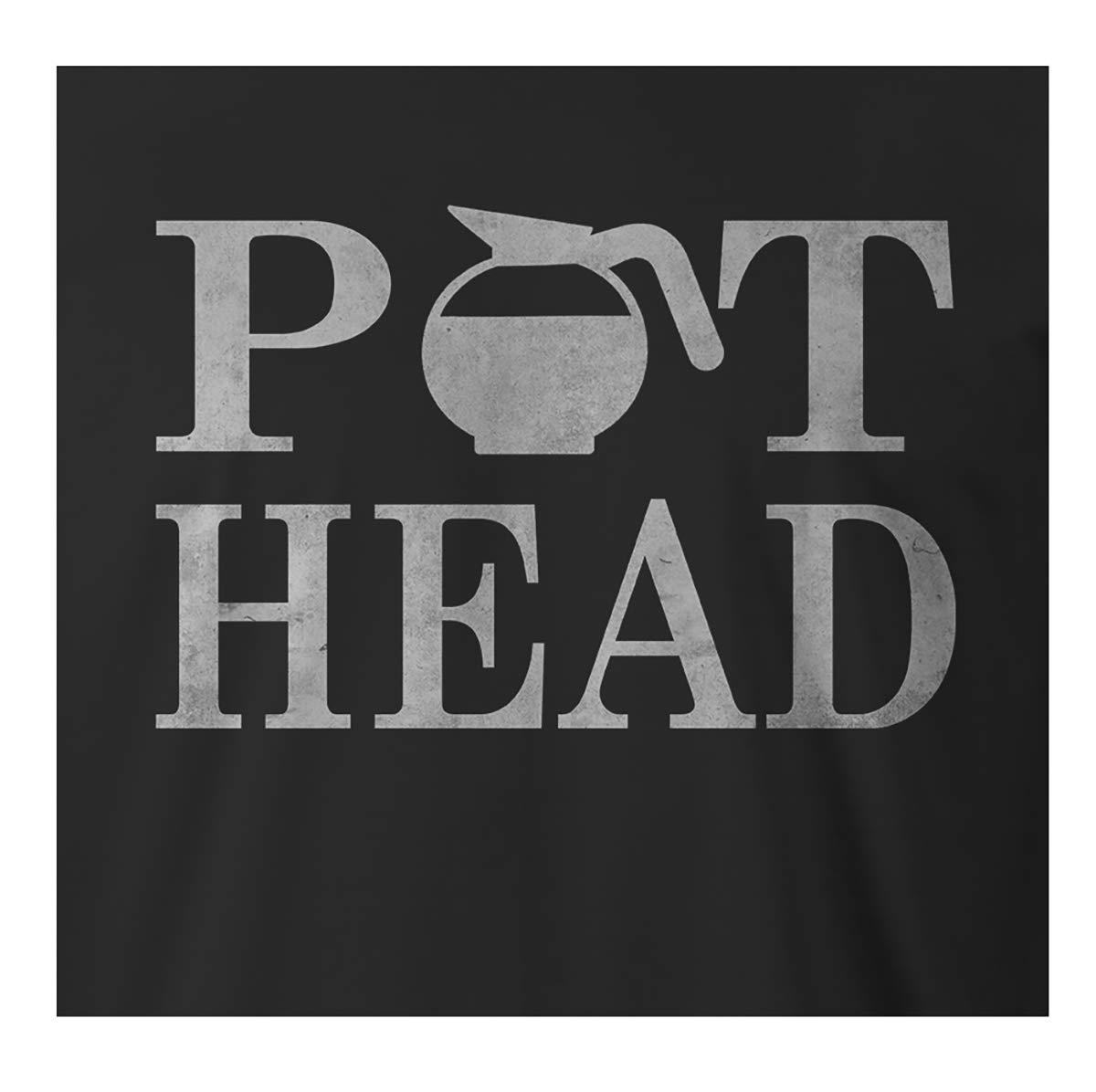Funny Coffee Lover T-Shirt for Men - 9 Crowns Tees Pot Head Design - Perfect Gift for Baristas & Coffee Enthusiasts