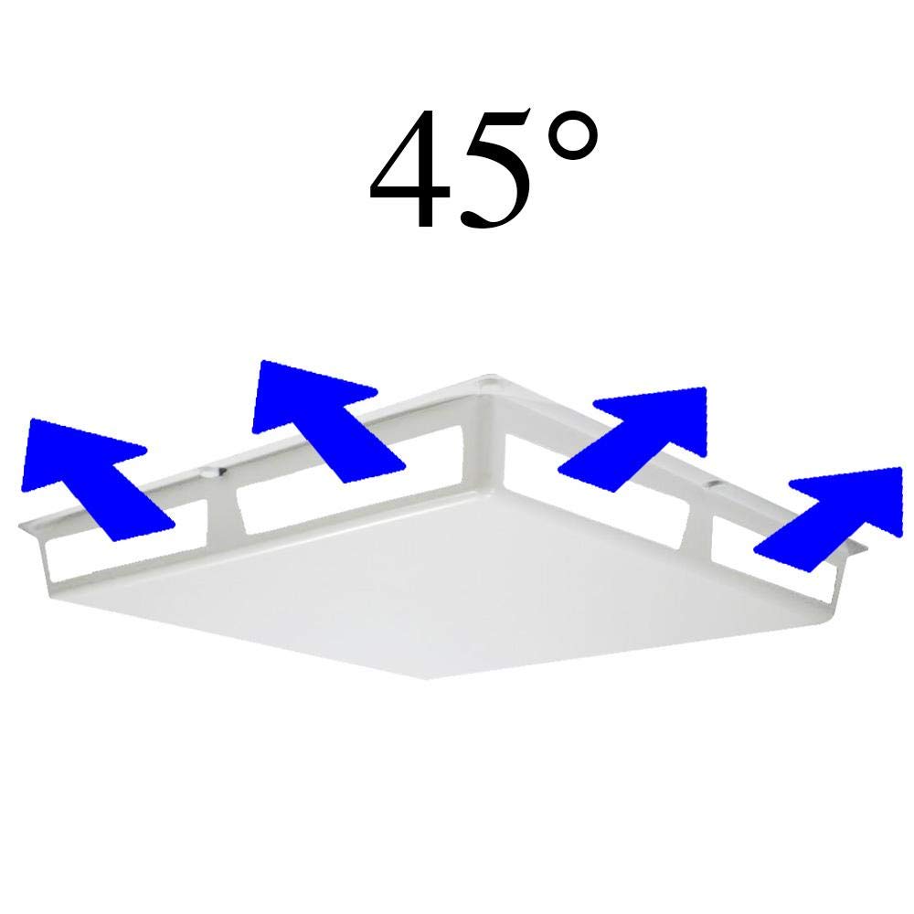 Elima-Draft® Commercial 45° Way Air Deflector Vent Cover for 24