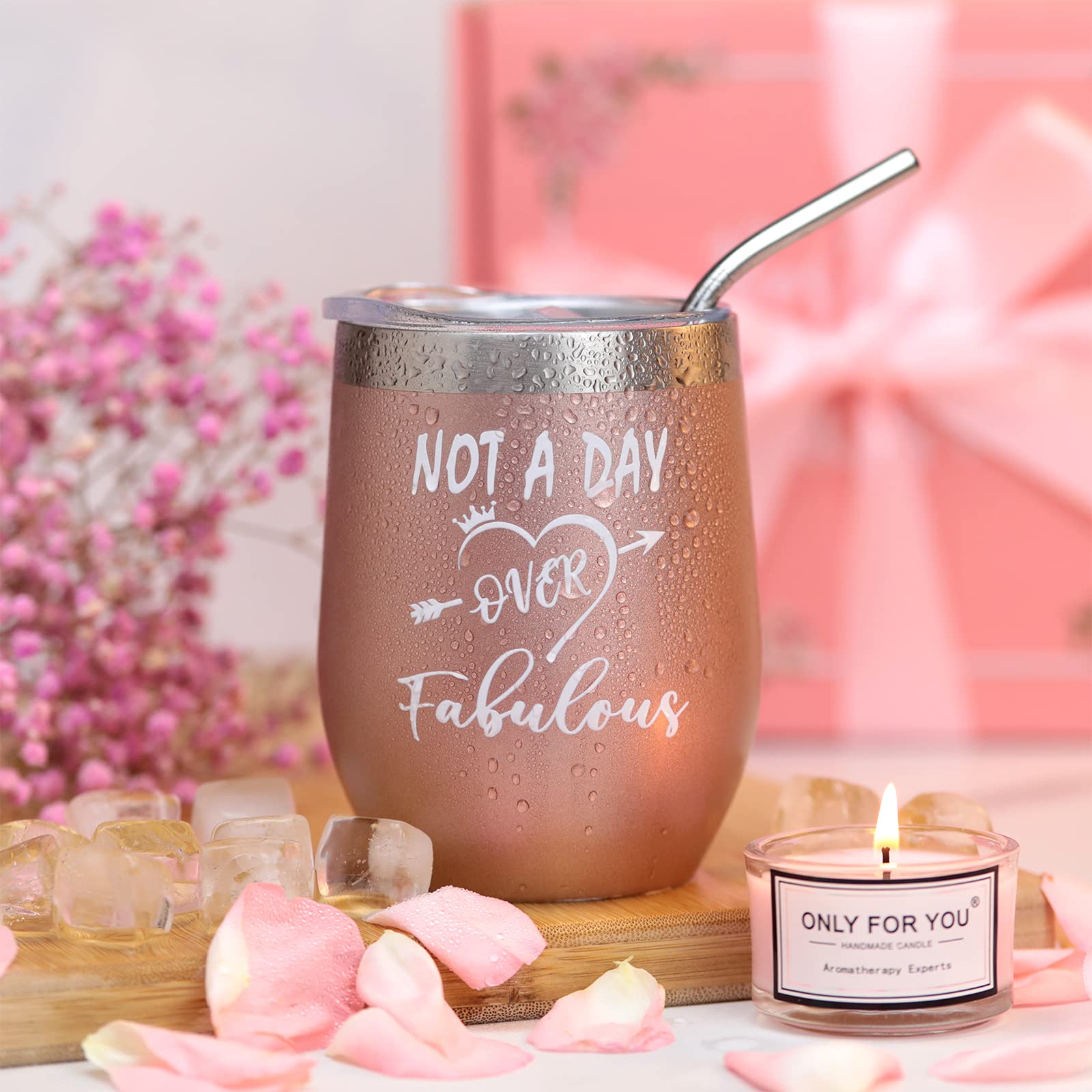 Relaxing Spa Gift Box for Women - Birthday Gifts for Mom, Sister, Best Friend - Unique Bath Set with Essential Oils, Bath Bombs & Scented Candles - Perfect for 30th, 40th, 50th, 60th Birthday & Mother's Day - Ideal for Self-Care, Pampering & Stress Relief at Home