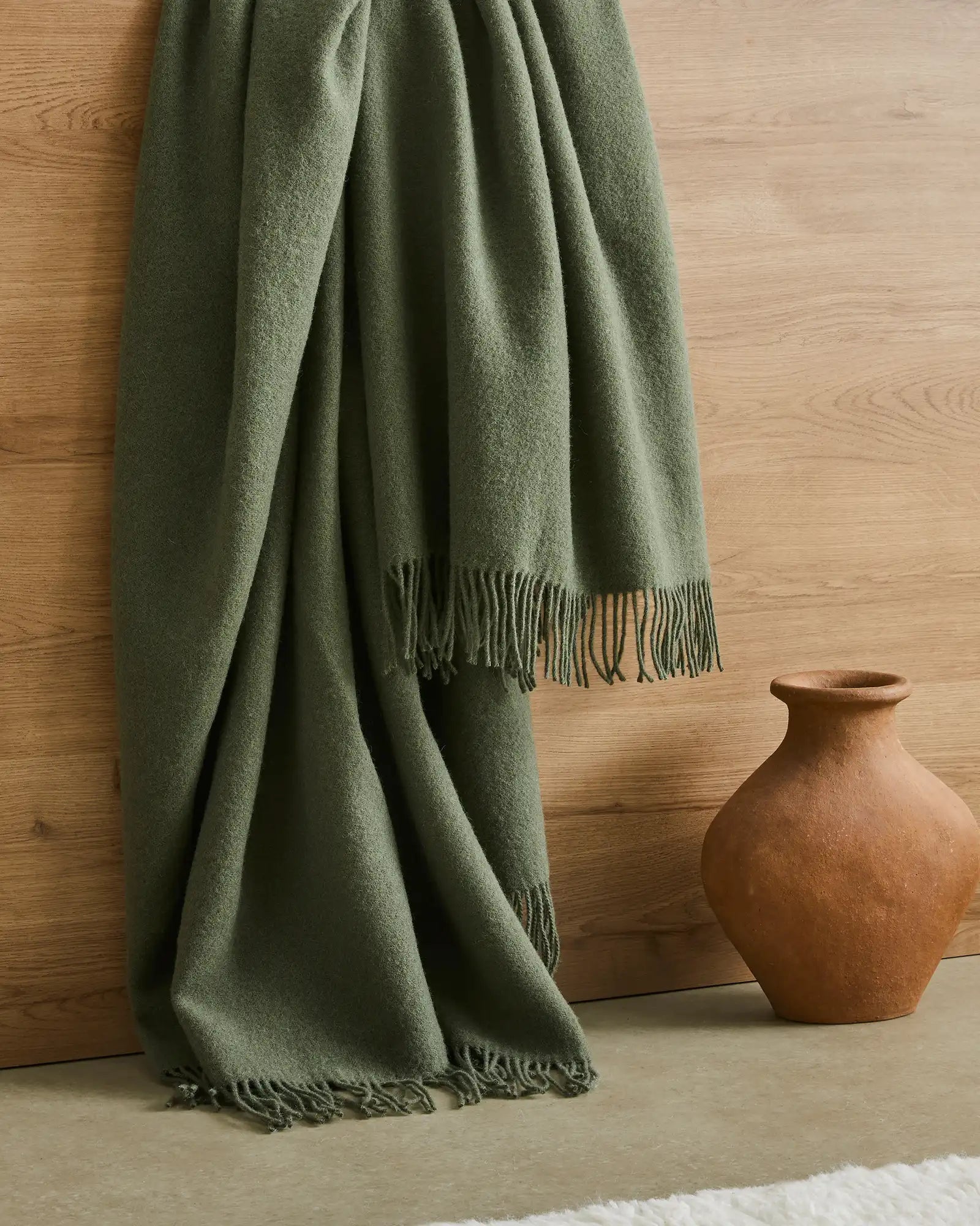 Premium Nevis Throw Blanket - Soft & Cozy Juniper Green Knit Throw for Sofa, Bed, or Couch - Perfect for Living Room, Bedroom, and Outdoor Use