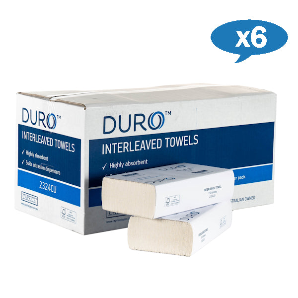 Premium Caprice Duro Interleaved Hand Towels 24x23cm - Bulk Wholesale for Restaurants, Hotels & Commercial Use