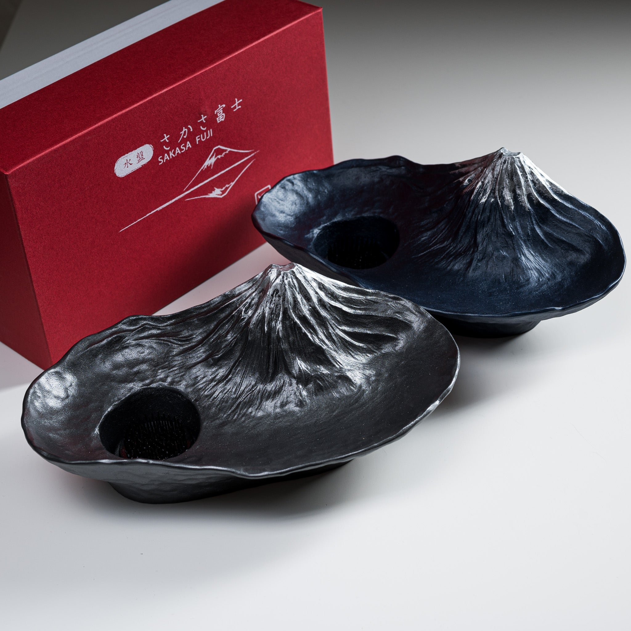 Japanese Mt Fuji Ikebana Flower Vase - Large Ceramic Vase for Flower Arrangement with 2 Color Options | Perfect for Home Decor, Zen Gardens & Wedding Centerpieces