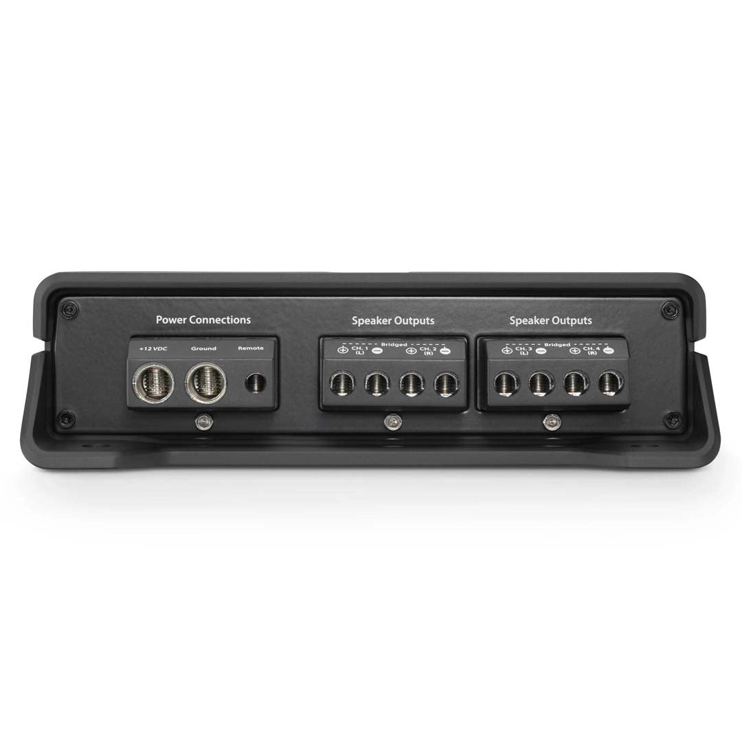 JL Audio JD400/4 JD Series Class D 4 Channel Full Range Car Amplifier - 400W RMS Power for Enhanced Car Audio & Sound System Upgrade | Perfect for Vehicles, Trucks & Marine Boats