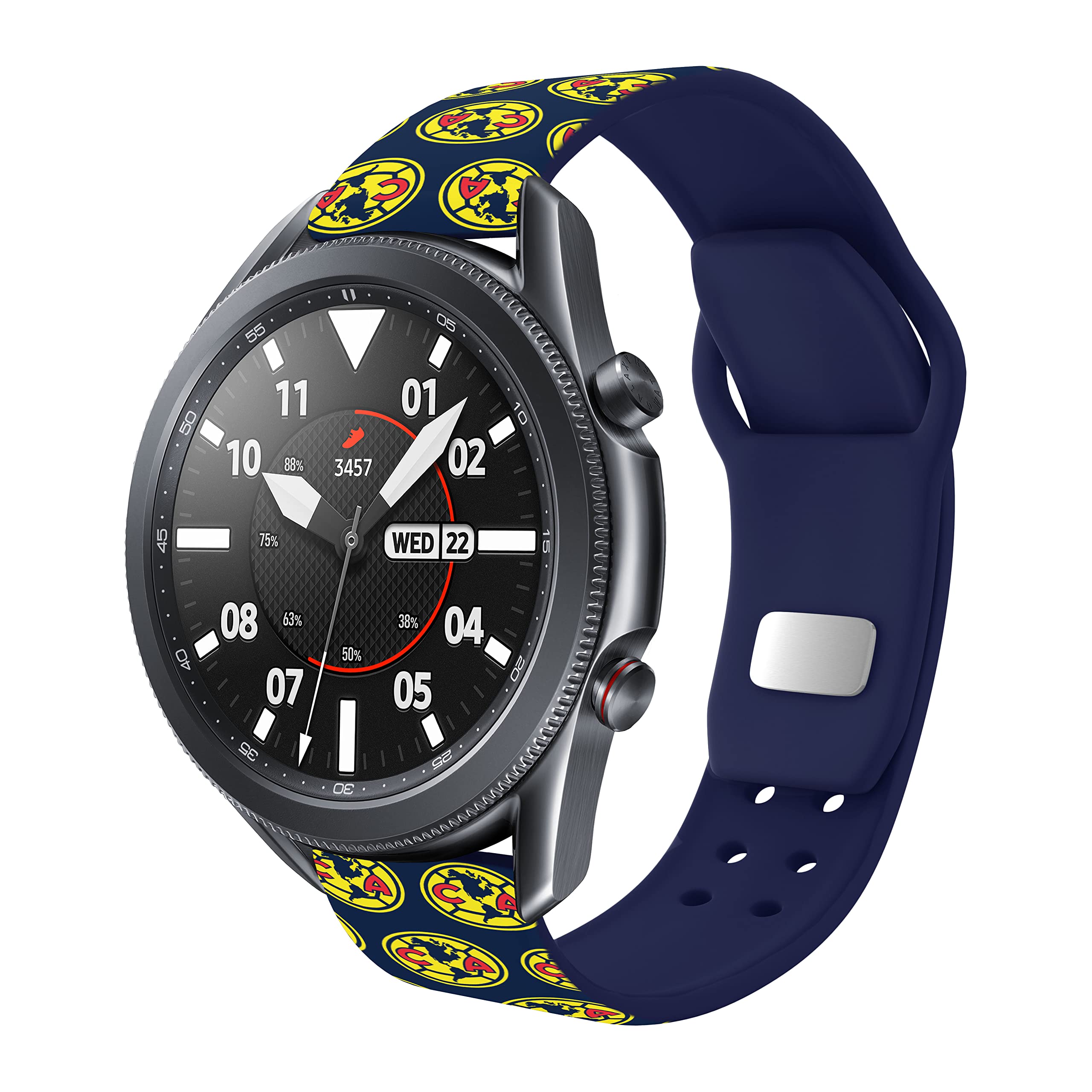 Affinity Bands Club America HD Watch Band Compatible with Samsung Galaxy Watch 4/5/6, Galaxy Watch Active 2, and More - Premium Durable Replacement Strap for Workouts, Running, and Everyday Wear