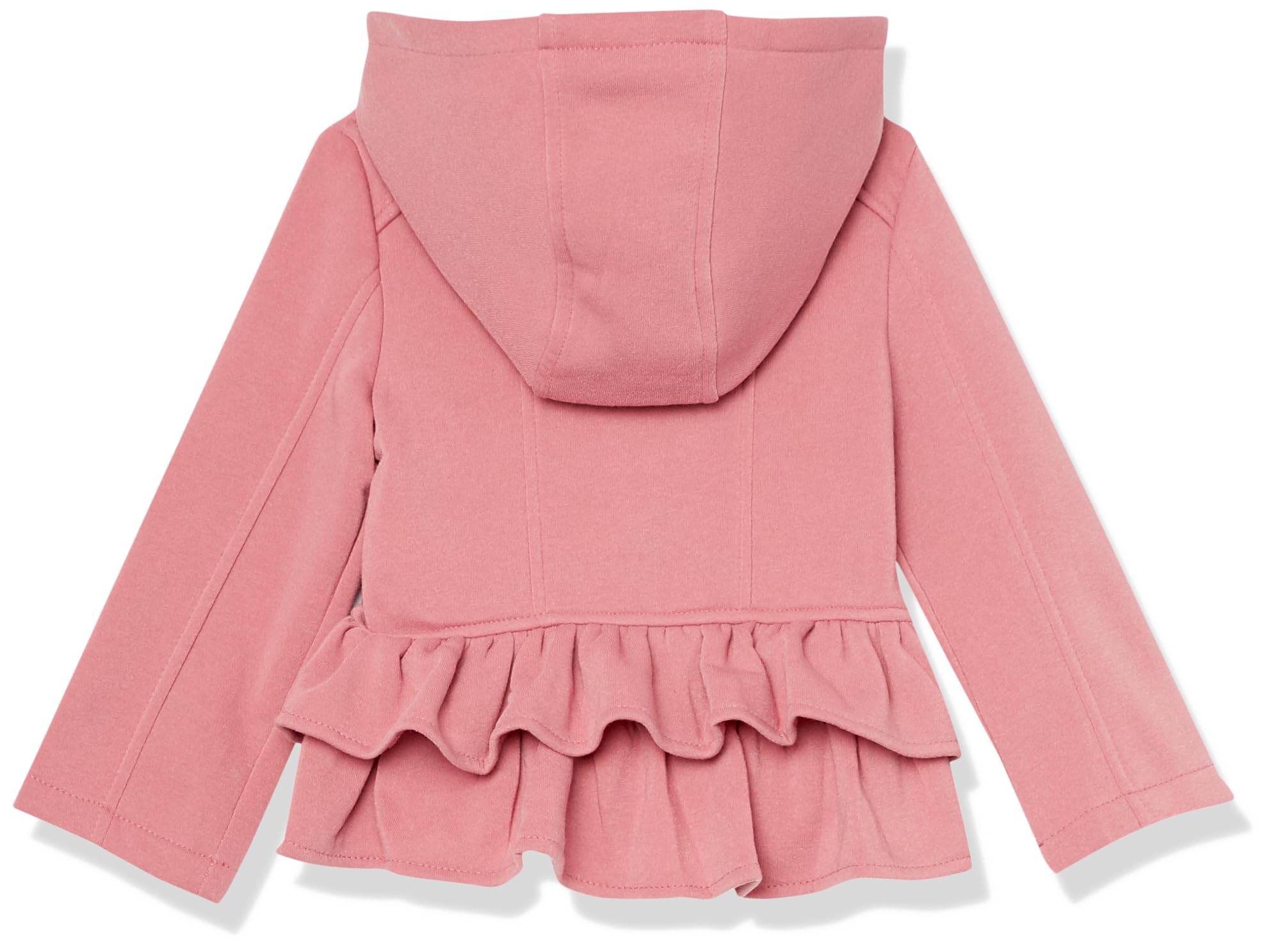 URBAN REPUBLIC Baby Girls Fleece Ruffle Jacket - Soft Warm Winter Coat for Toddlers - Perfect for Outdoor Play & Family Photos