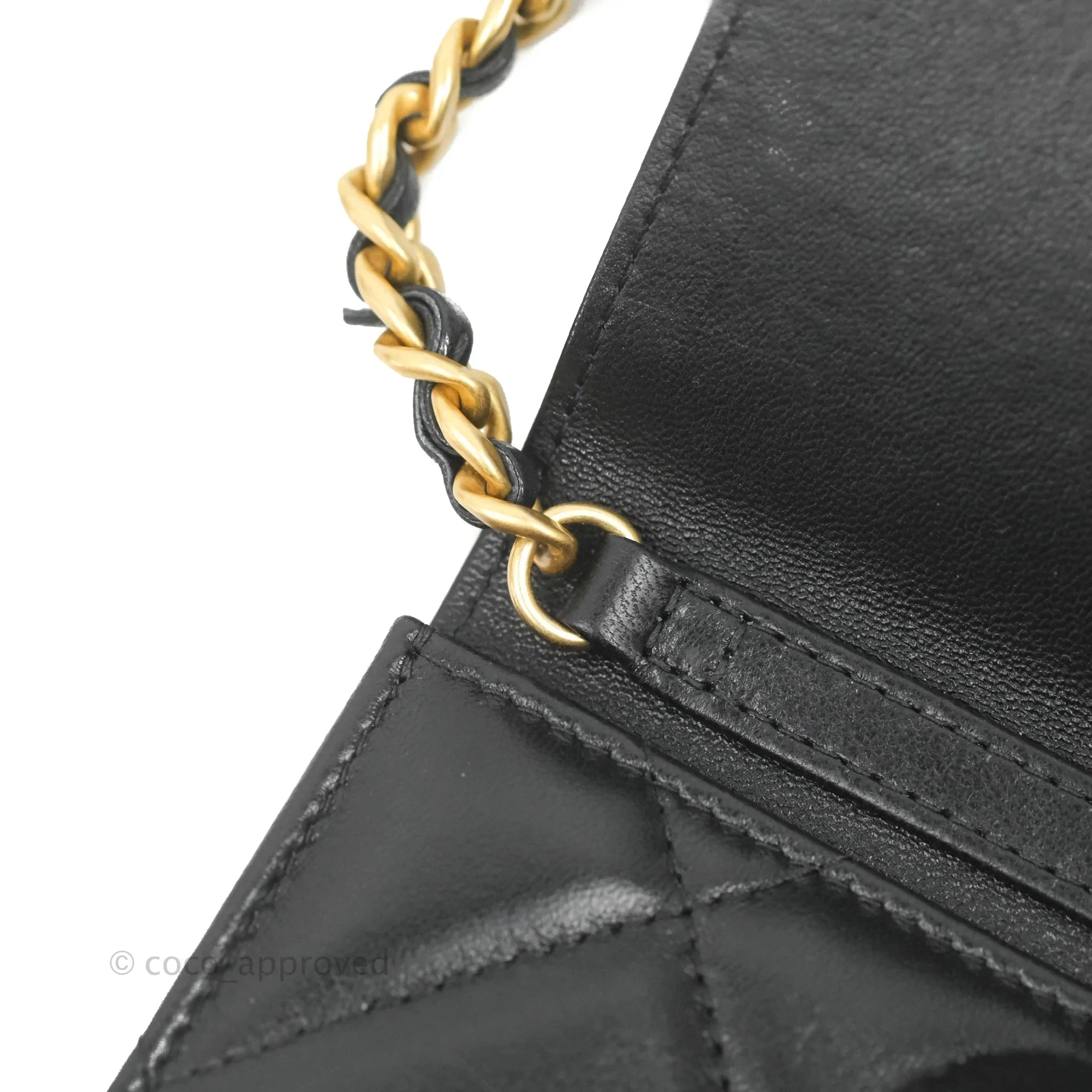Chanel 19 Card Holder With Chain Black Mixed Hardware - Luxury Wallet for Women - Perfect for Everyday Use, Travel & Special Occasions