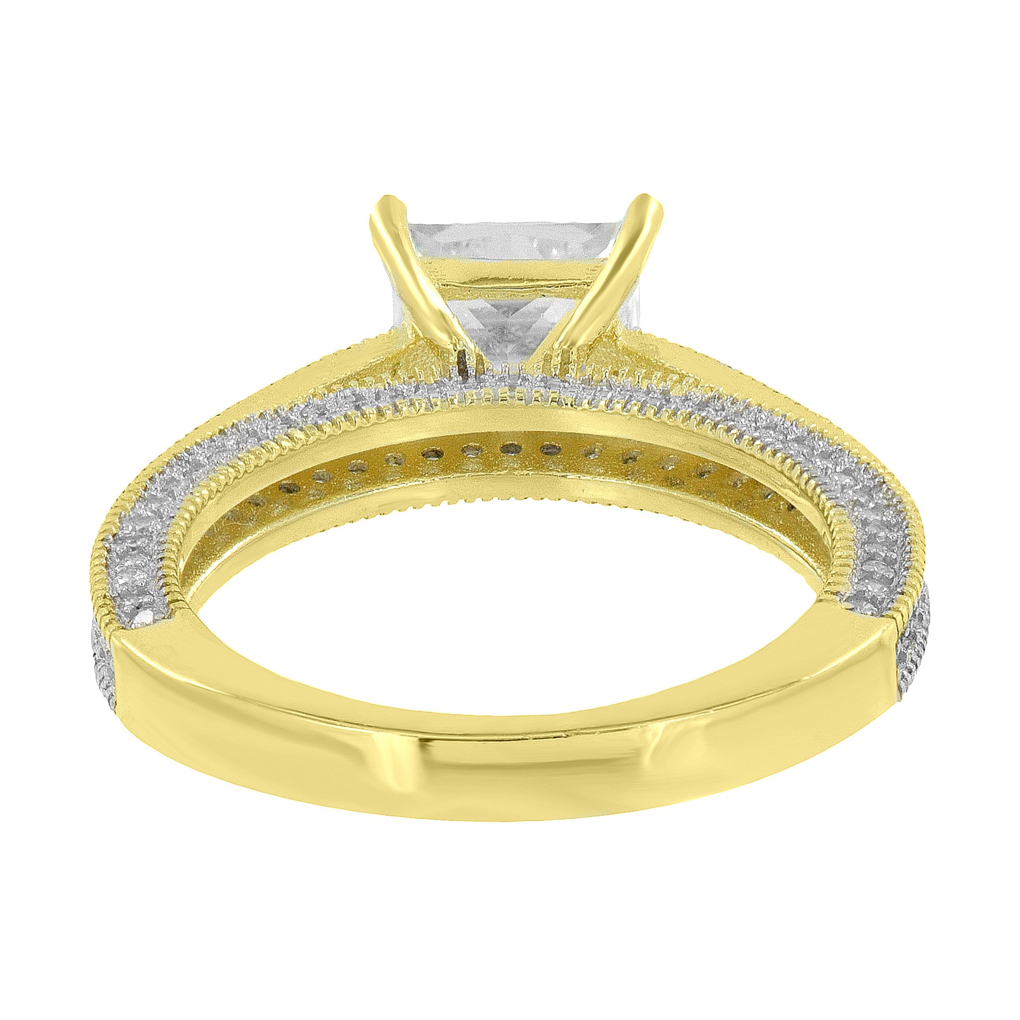 1.5ct Princess Cut Solitaire Engagement Ring - 925 Sterling Silver Simulated Diamond Wedding Band for Women - Perfect for Proposals, Anniversaries & Special Occasions