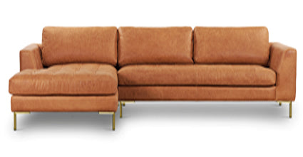 Modern Left Facing Sectional Sofa with Reversible Chaise - Comfortable L-Shaped Couch for Living Room, Family Room & Small Spaces - Perfect for Movie Nights & Relaxing