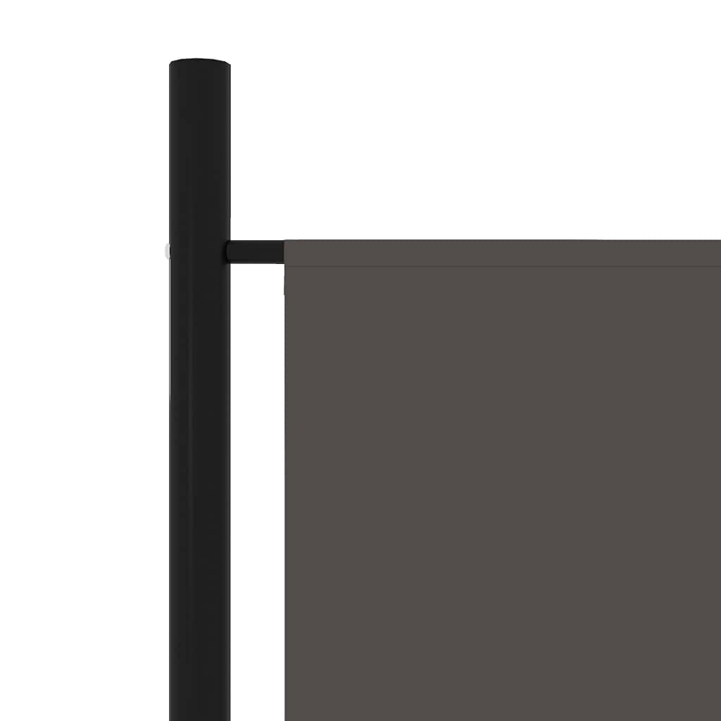 vidaXL 3-Panel Folding Room Divider Privacy Screen - Freestanding Modern Industrial Style Partition for Office & Home - Anthracite - Perfect for Room Separation, Privacy & Space Organization