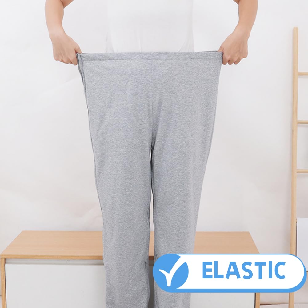WEEOATAR Unisex Patient Pants with Zippers - Comfortable Bedridden & Disability Clothing, Nursing Hospital Gowns for Elderly Care, Post-Surgery Recovery & Home Healthcare