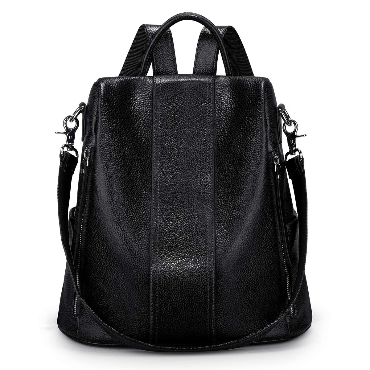S-ZONE Anti-Theft Leather Backpack Purse for Women - Stylish Rucksack Shoulder Bag with Multiple Pockets - Perfect for Work, Travel & Daily Commute