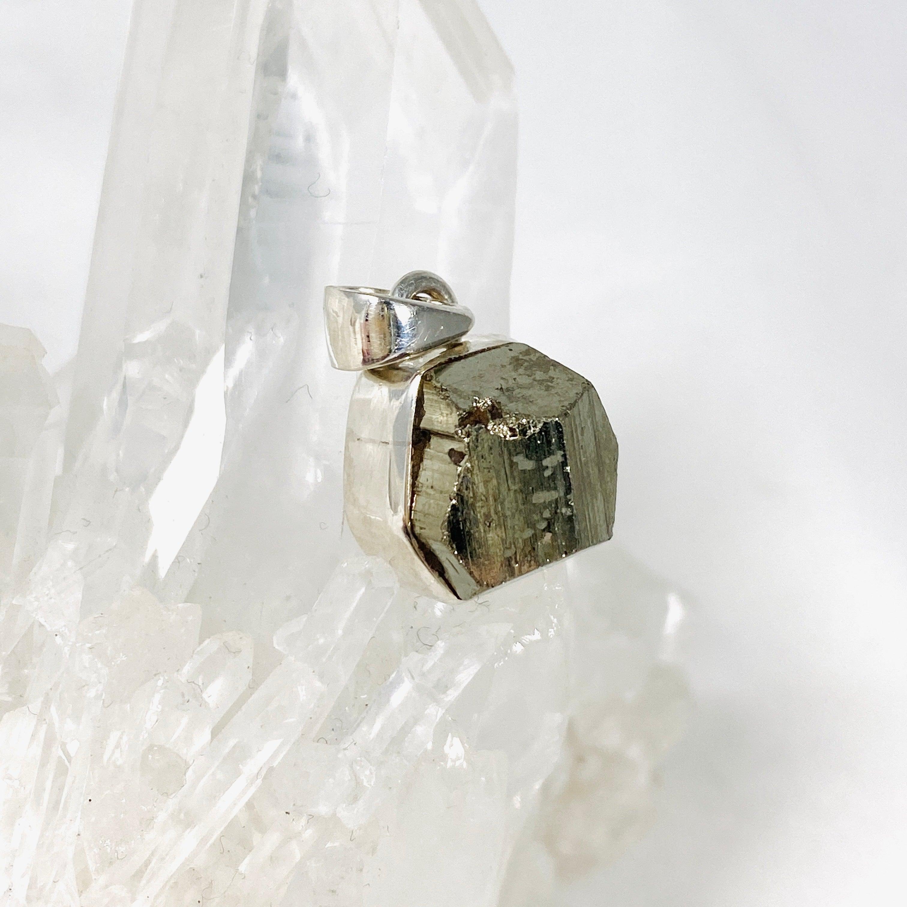 Natural Pyrite Raw Stone Pendant Necklace - Handmade Healing Crystal Jewelry for Women & Men - Perfect for Meditation, Energy Healing & Spiritual Gifts