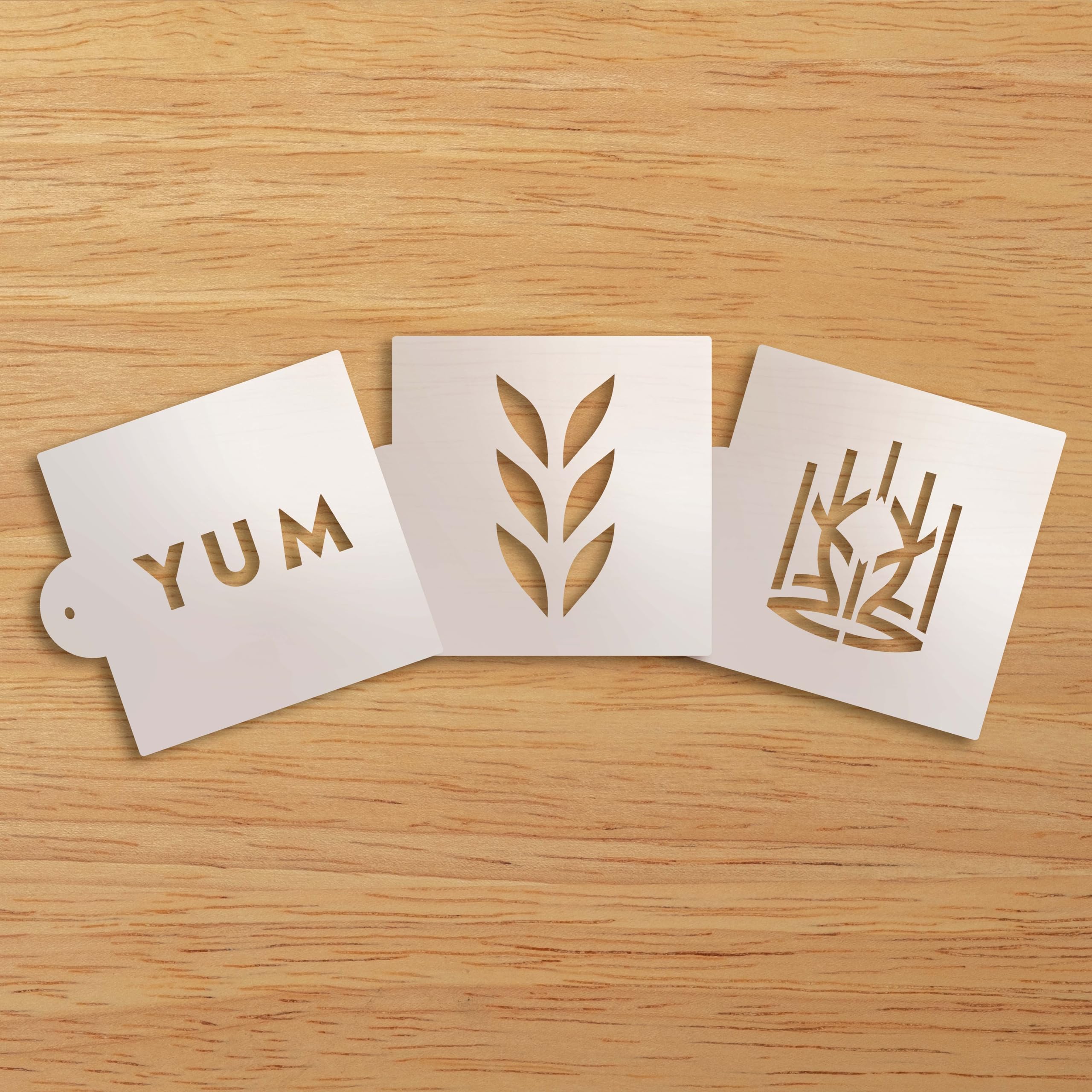 King Arthur Baking Company Bread Stencils Set of 3 - Wheat, Crown & Yum Designs for Artisan Bread Decorating | Perfect for Homemade Sourdough, Baguettes & Decorative Baking Gifts