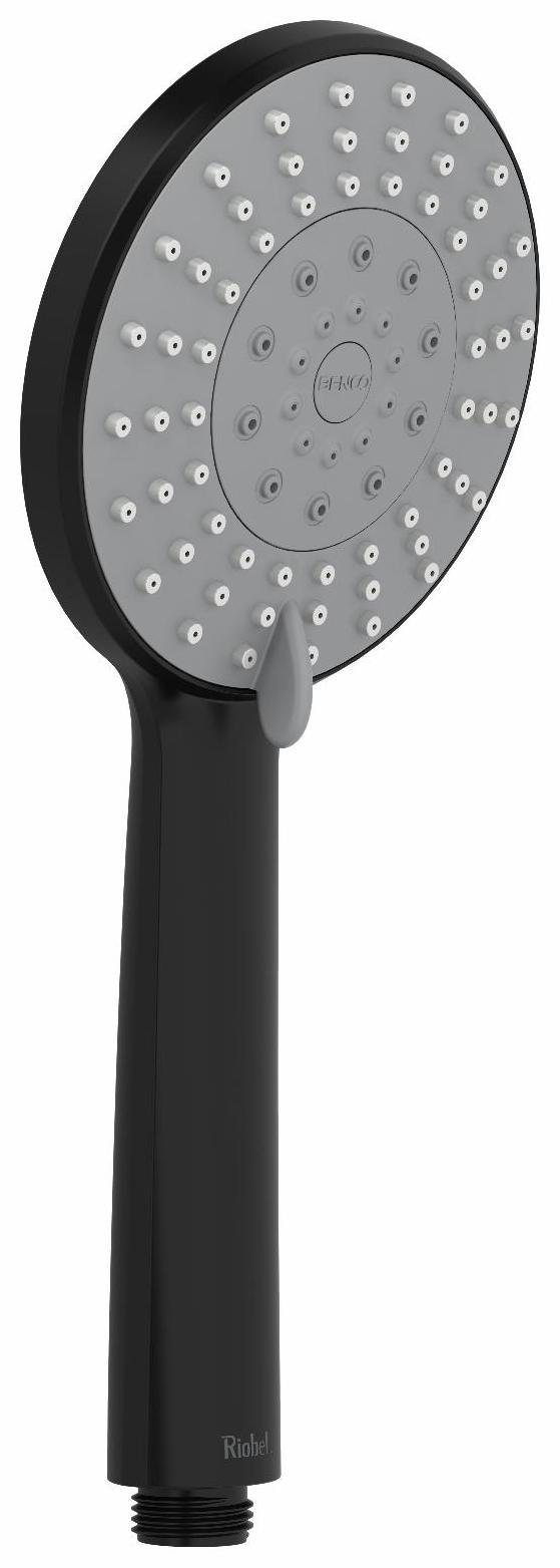 3 Function Handshower 1.8 GPM - Black (4363BK WS RIOBEL) - Perfect for Bathroom, Shower & Spa Relaxation