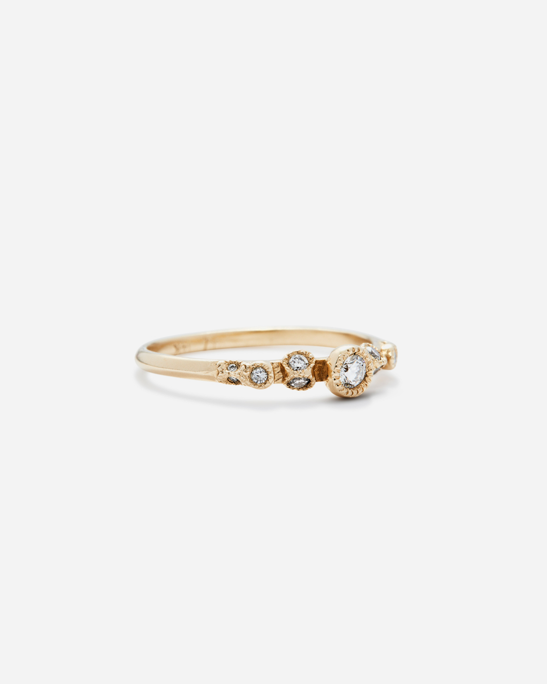 Melee 1 White Diamond Ring - Elegant Solitaire Engagement Ring for Women - Perfect for Proposals, Anniversaries & Special Occasions