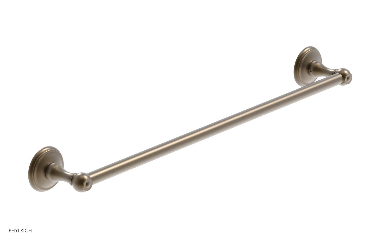 3RING 24-Inch Brushed Nickel Towel Bar - Heavy Duty Bathroom Towel Rack for Kitchen, Bathroom, and Laundry Room - KGB70