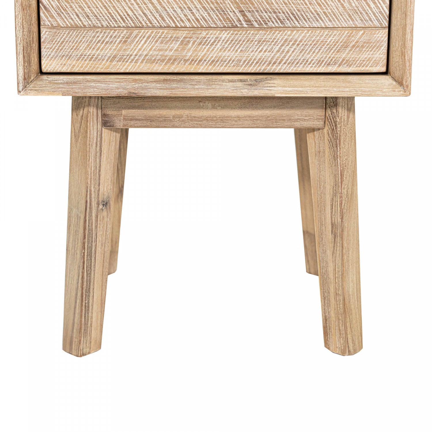 Abenra 1 Drawer Nightstand - Light Driftwood Finish Bedside Table for Bedroom, Compact Storage Side Table with Drawer - Perfect for Small Spaces, Apartments & Guest Rooms